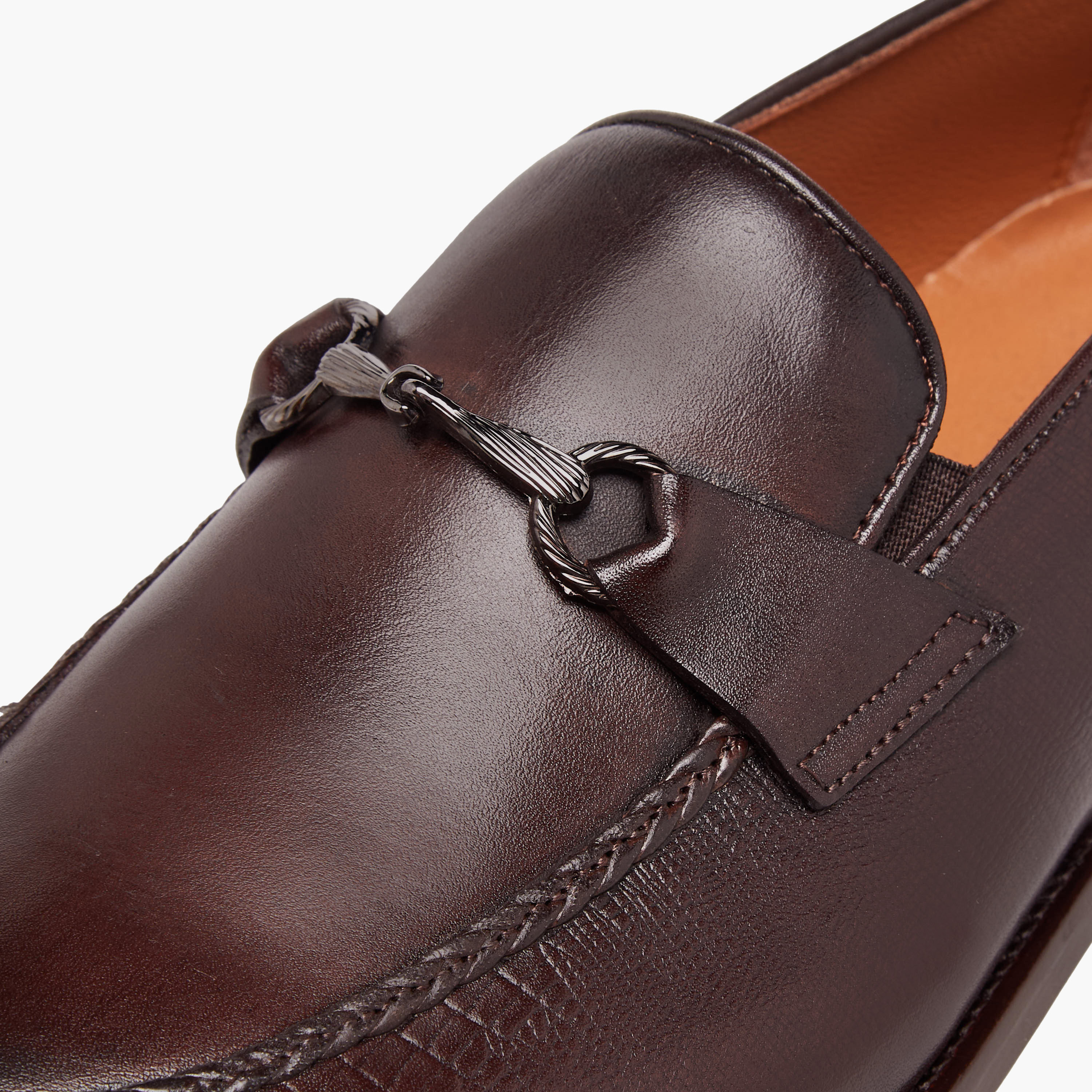 Duchini Men Buckle Accent Slip-On Leather Loafers-men-shoes-loafersandmoccasins-image-4