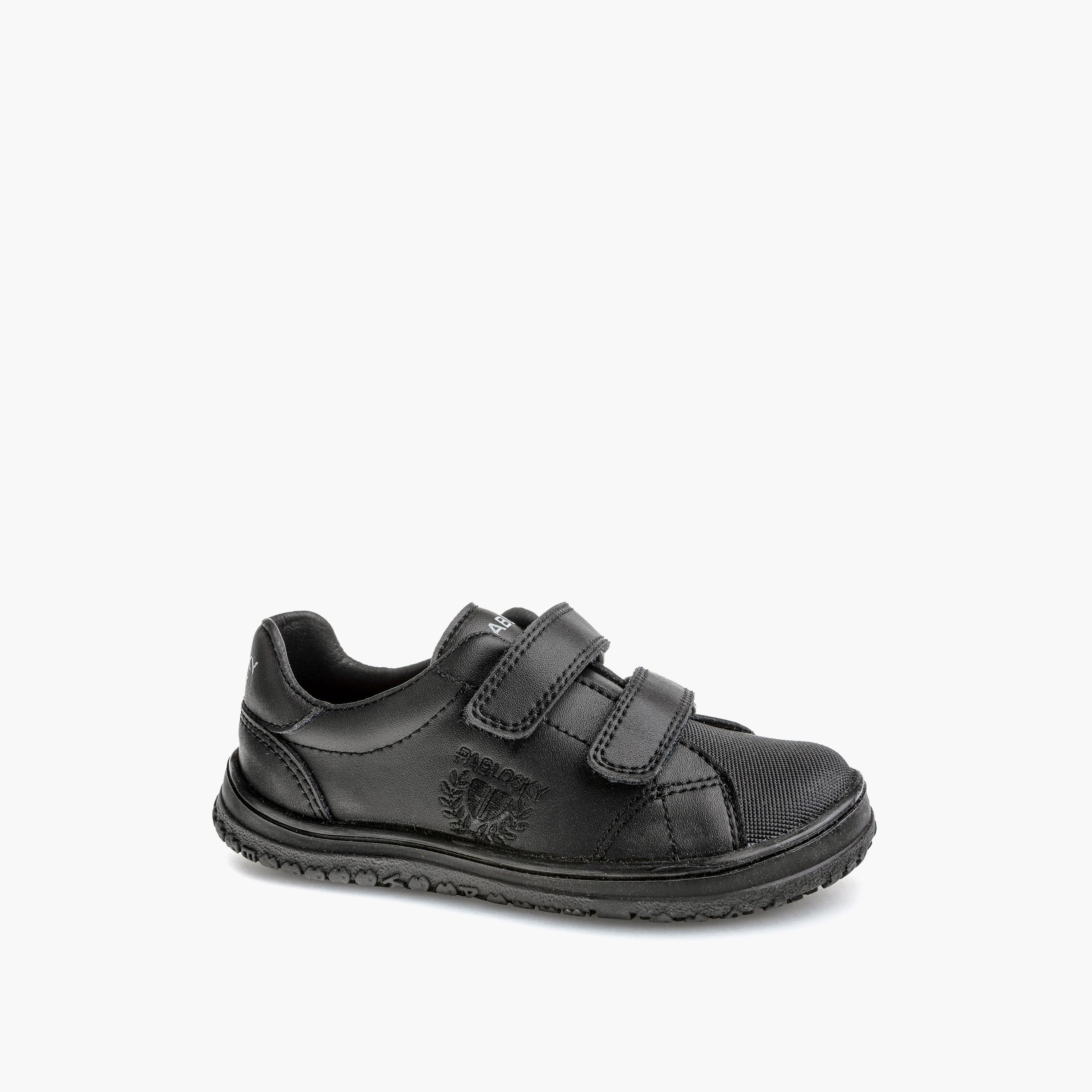 Pablosky Kids' Logo Print School Shoes with Hook and Loop Closure - 200010-J-girls-shoes-schoolshoes-image-1