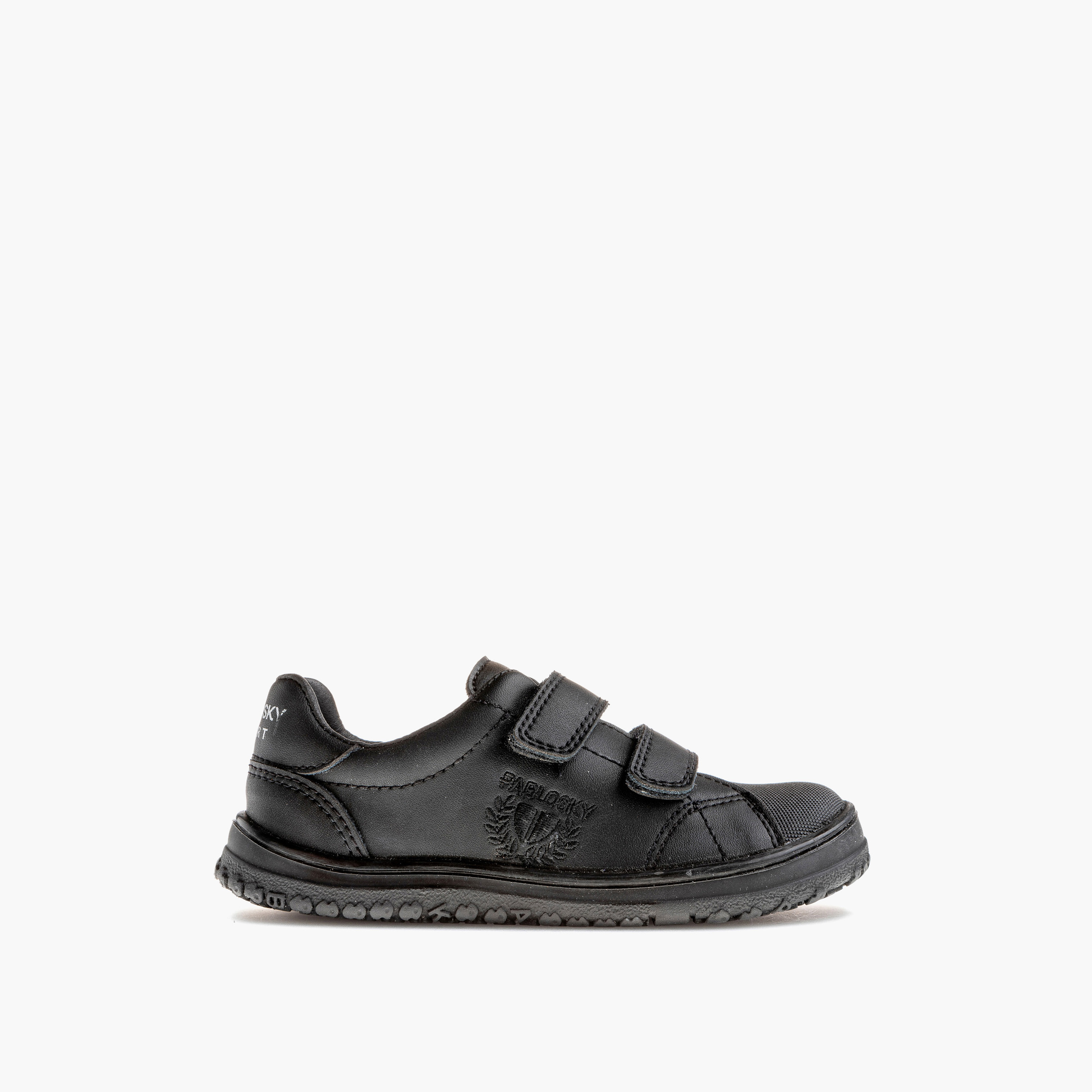 Pablosky Kids' Logo Print School Shoes with Hook and Loop Closure - 200010-J-girls-shoes-schoolshoes-image-2
