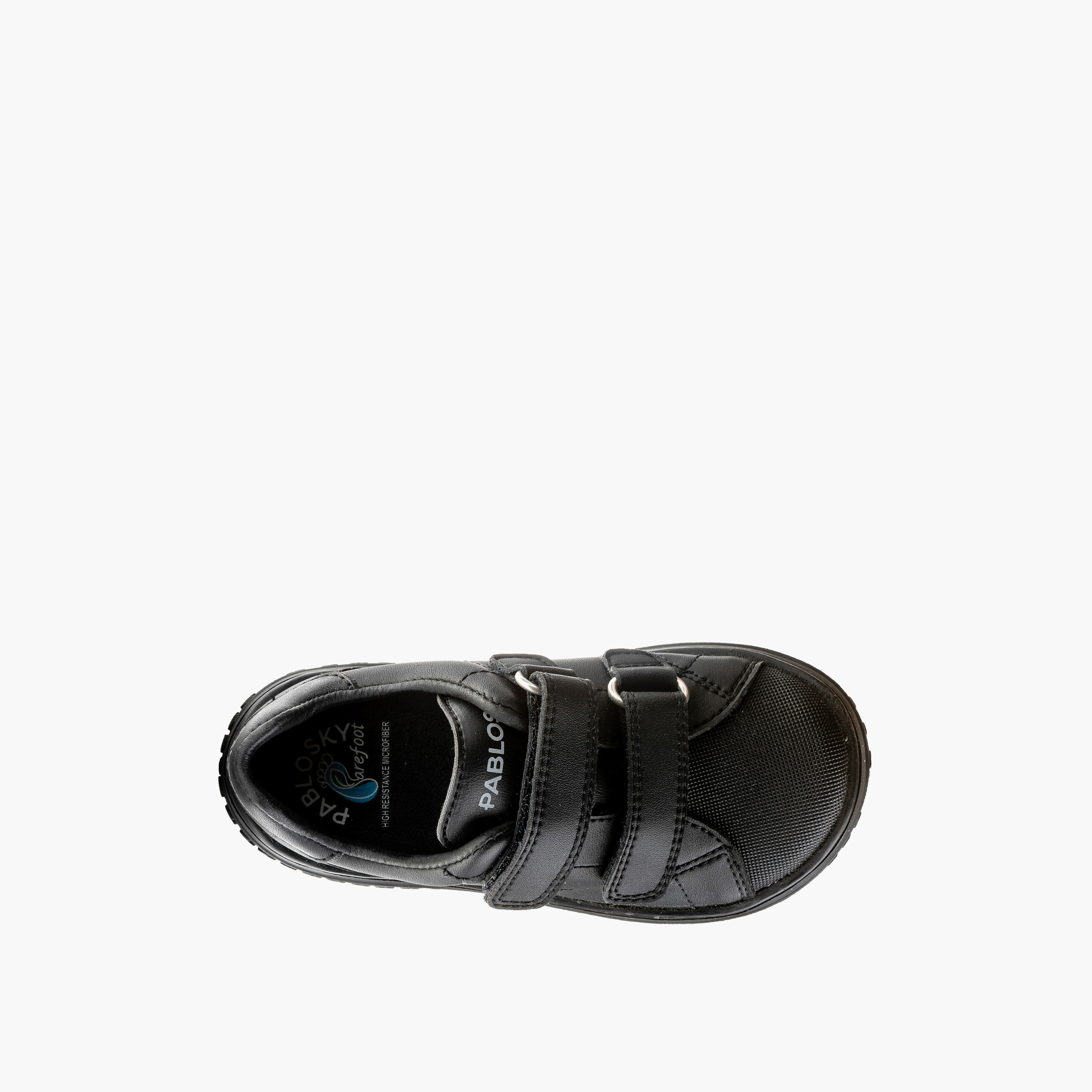 Pablosky Kids' Logo Print School Shoes with Hook and Loop Closure - 200010-J-girls-shoes-schoolshoes-image-4