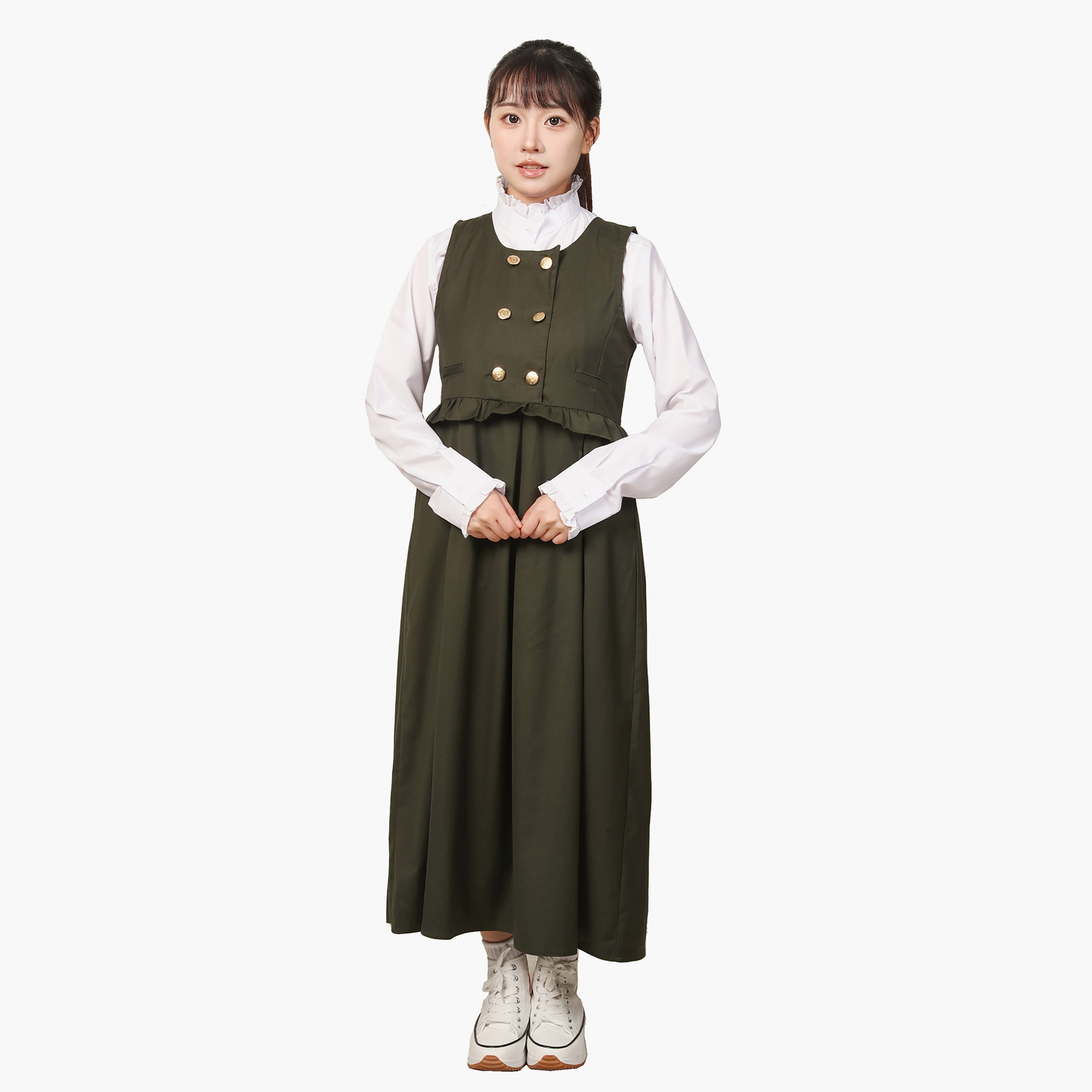 فستان مُوحد للمرحلة المتوسطة بدون أكمام من ماي سكول-girls-clothing-schoolwear-dresses-image-1
