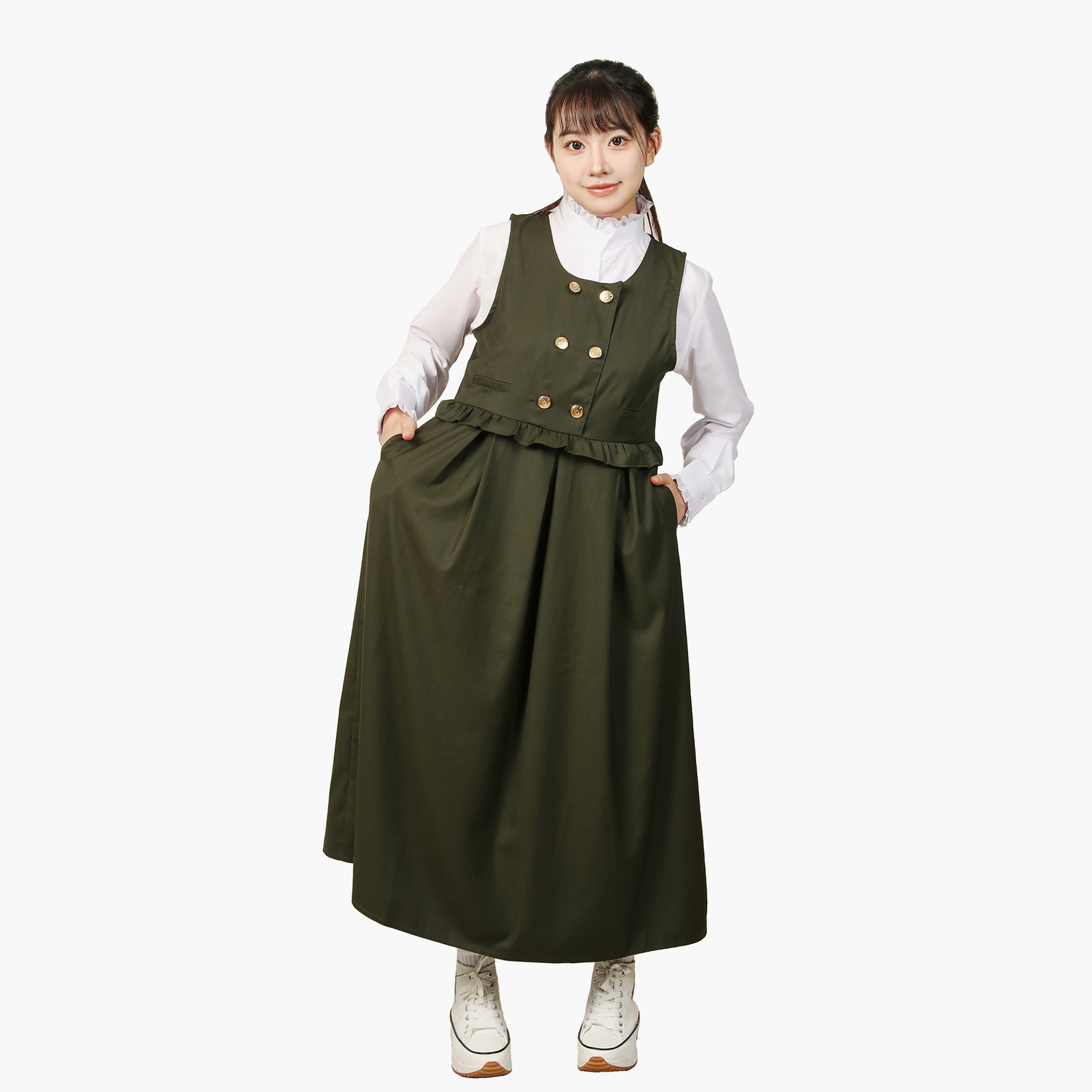 فستان مُوحد للمرحلة المتوسطة بدون أكمام من ماي سكول-girls-clothing-schoolwear-dresses-image-6