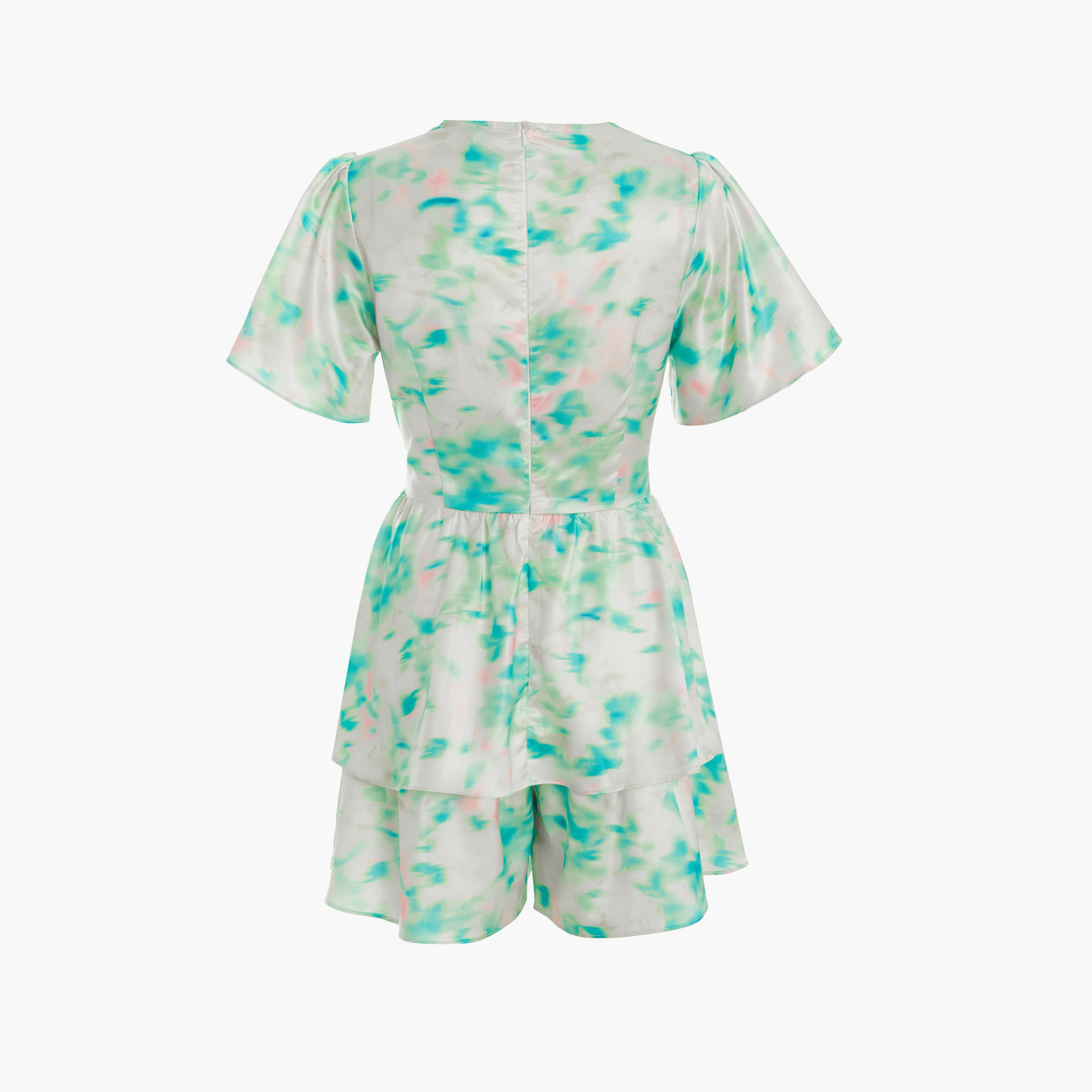 Quiz Multi Abstract Floral Satin Frill Playsuit-women-clothing-jumpsuits-image-5