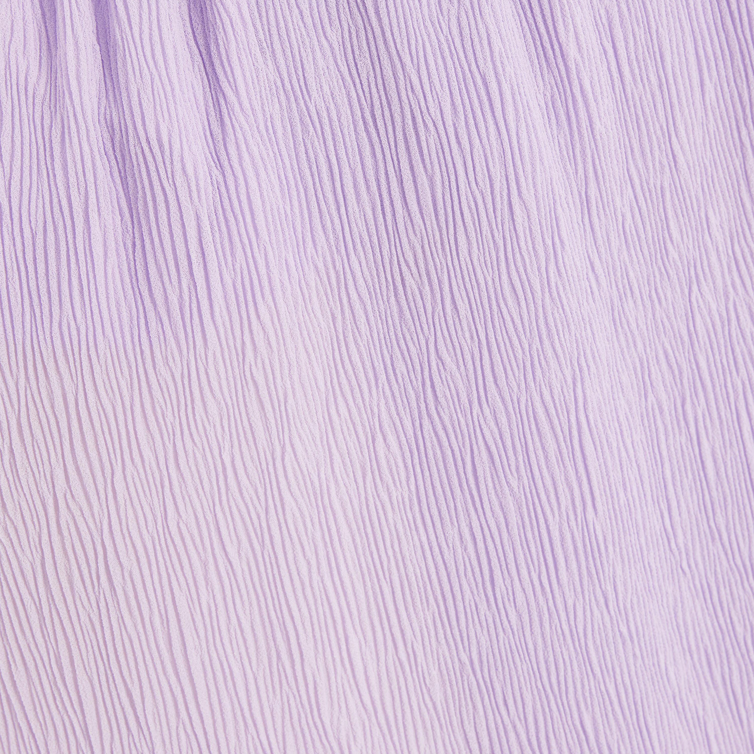 Quiz Lilac Crinkle Woven V-Neck Frill Midaxi Dress-women-clothing-dresses-image-4