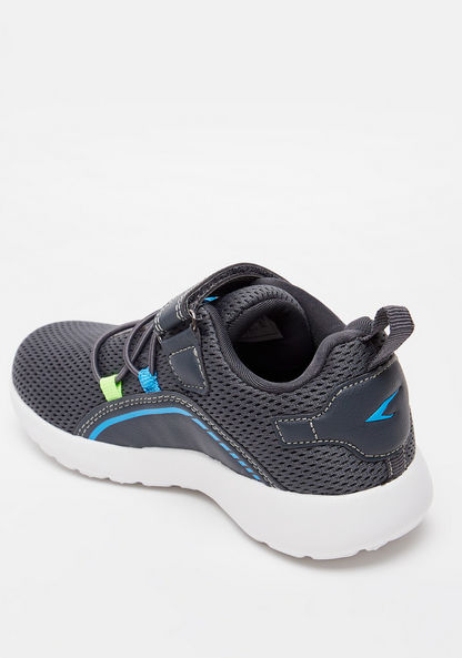 Dash Textured Walking Shoes with Hook and Loop Closure