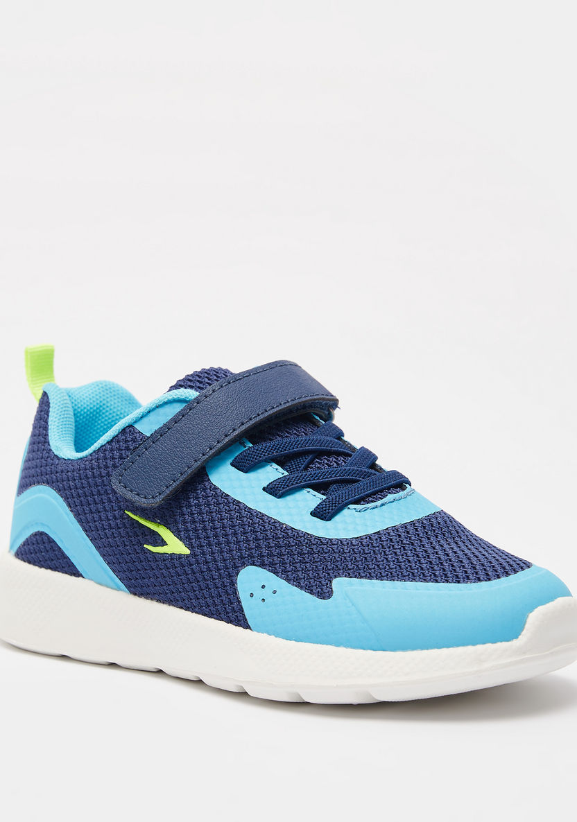Dash Textured Running Shoes with Hook and Loop Closure-Boy%27s Sports Shoes-image-1