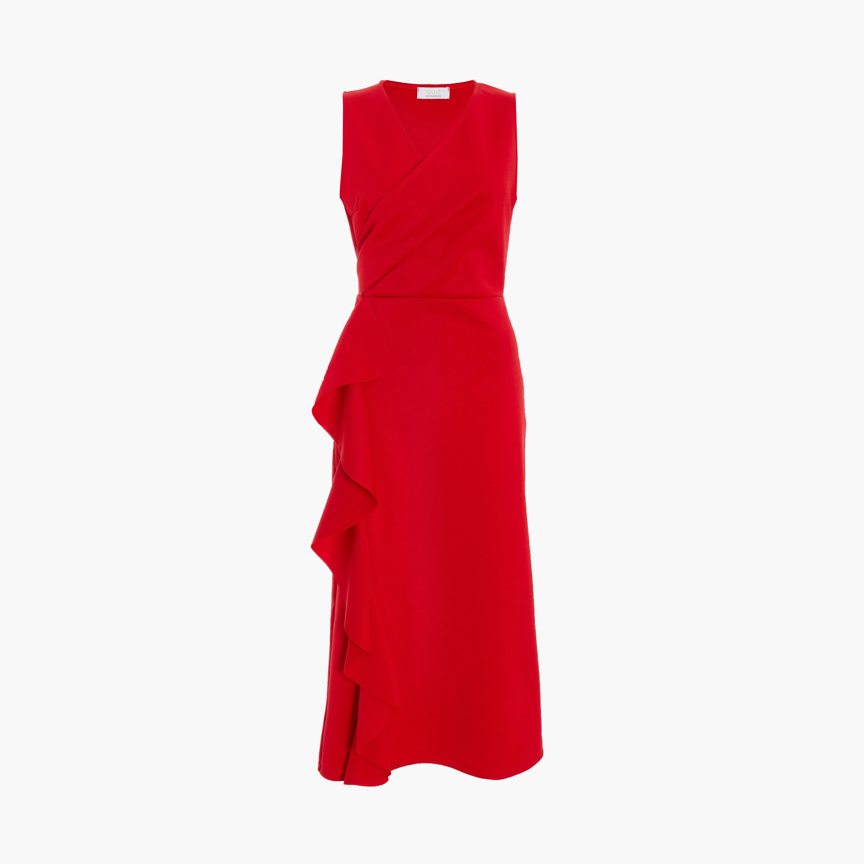 Quiz Red Scuba Crepe Wrap Frill Midi Dress-women-clothing-dresses-image-6