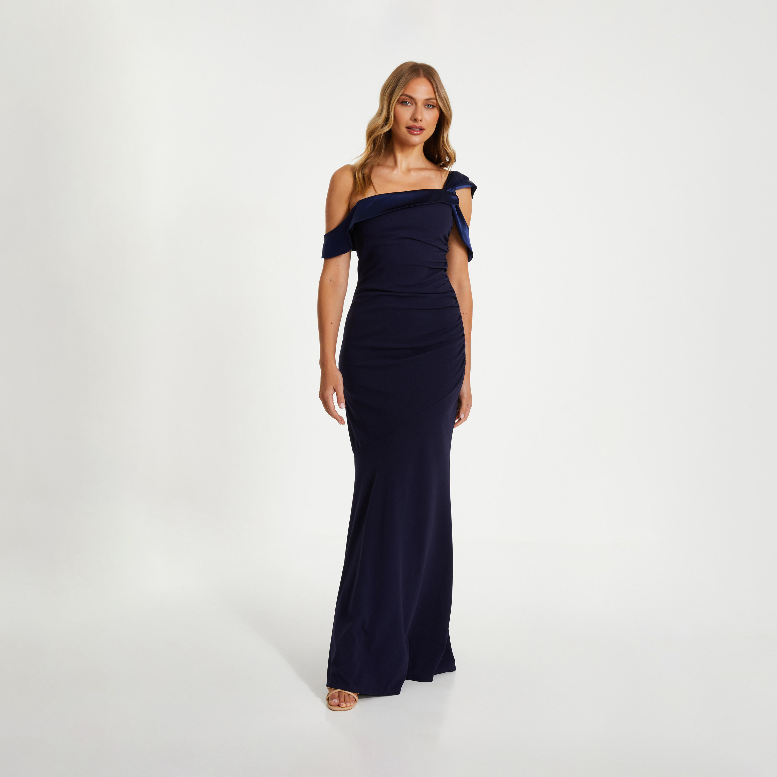Quiz Navy Scuba Crepe Asymmetric Evening Maxi Dress-women-clothing-dresses-image-3