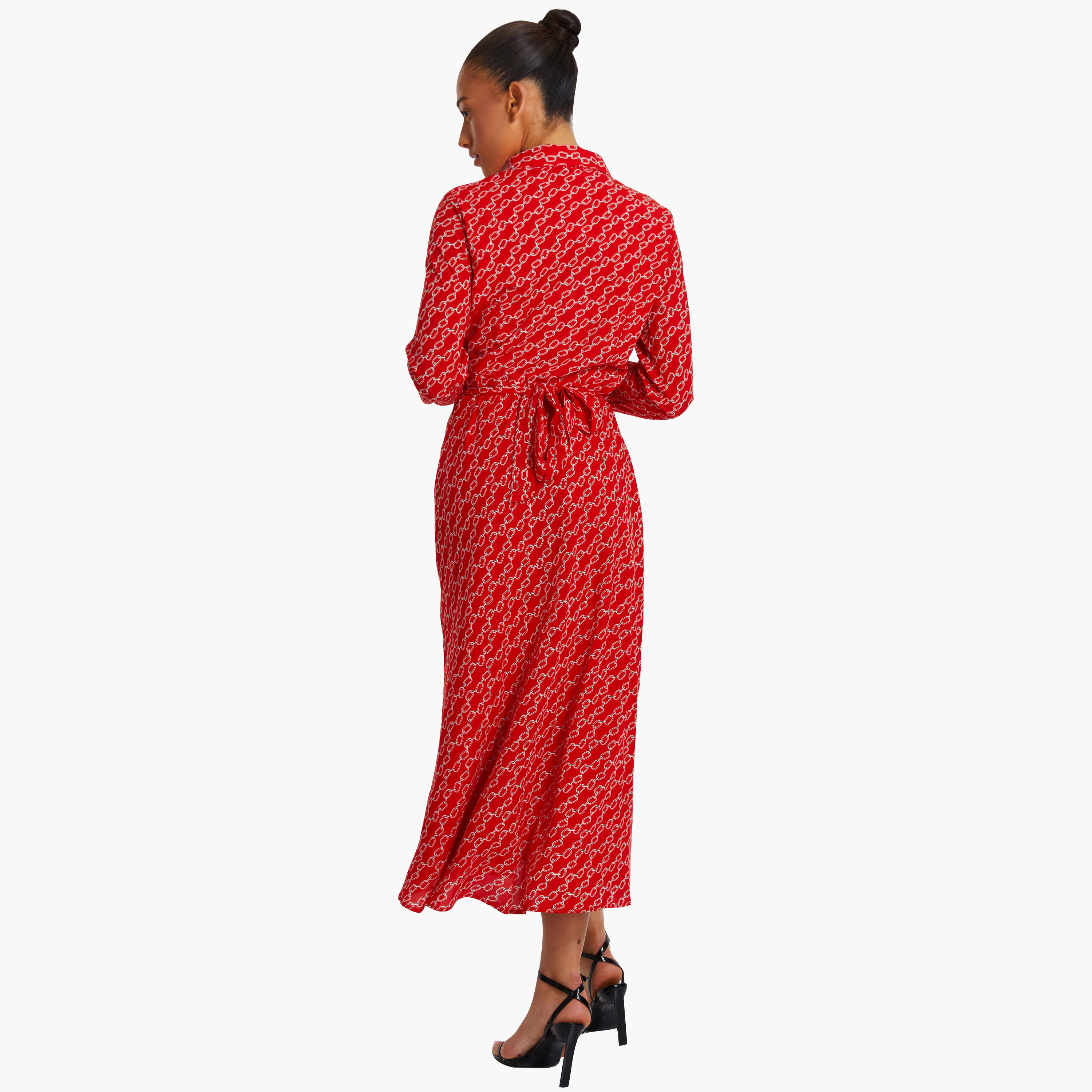 Quiz Black Jacquard Bardot Ruched Midi Dress-women-clothing-dresses-image-3