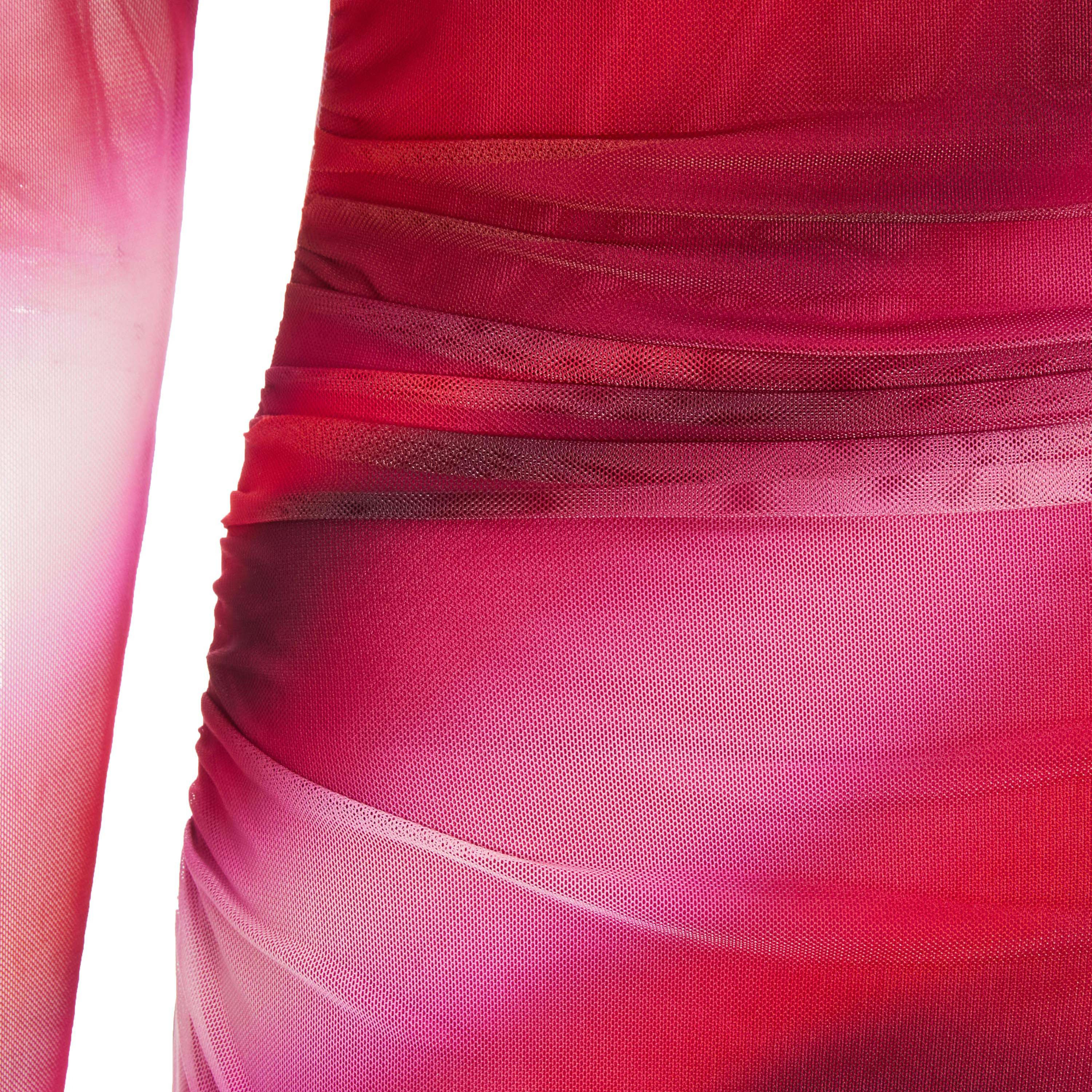 كويز- فستان ميداكسي مخطط بلون وردي متدرج بأكمام طويلة-women-clothing-dresses-image-4