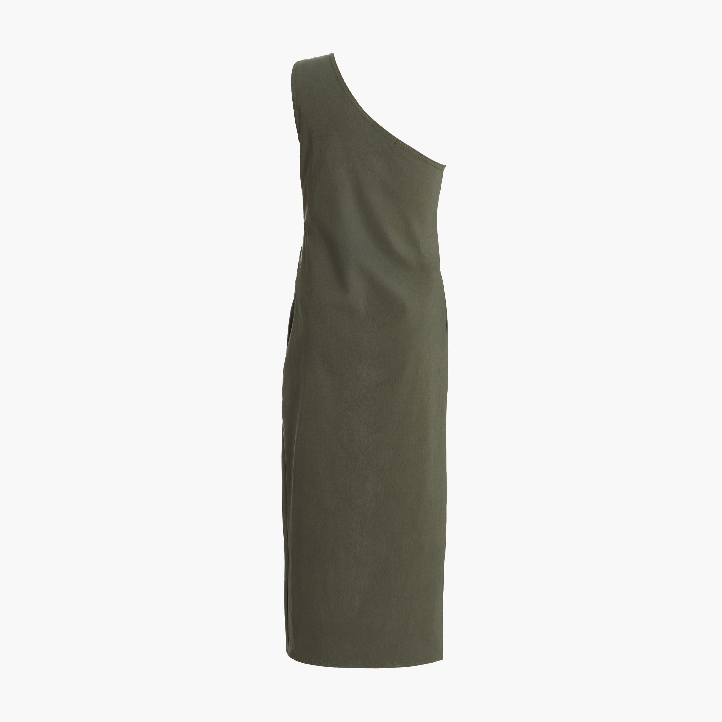 كويز-  فستان متوسط الطول ميداكسي أزرق غامق شبكي رخامي وياقة مستديرة وأكمام طويلة-women-clothing-dresses-image-6