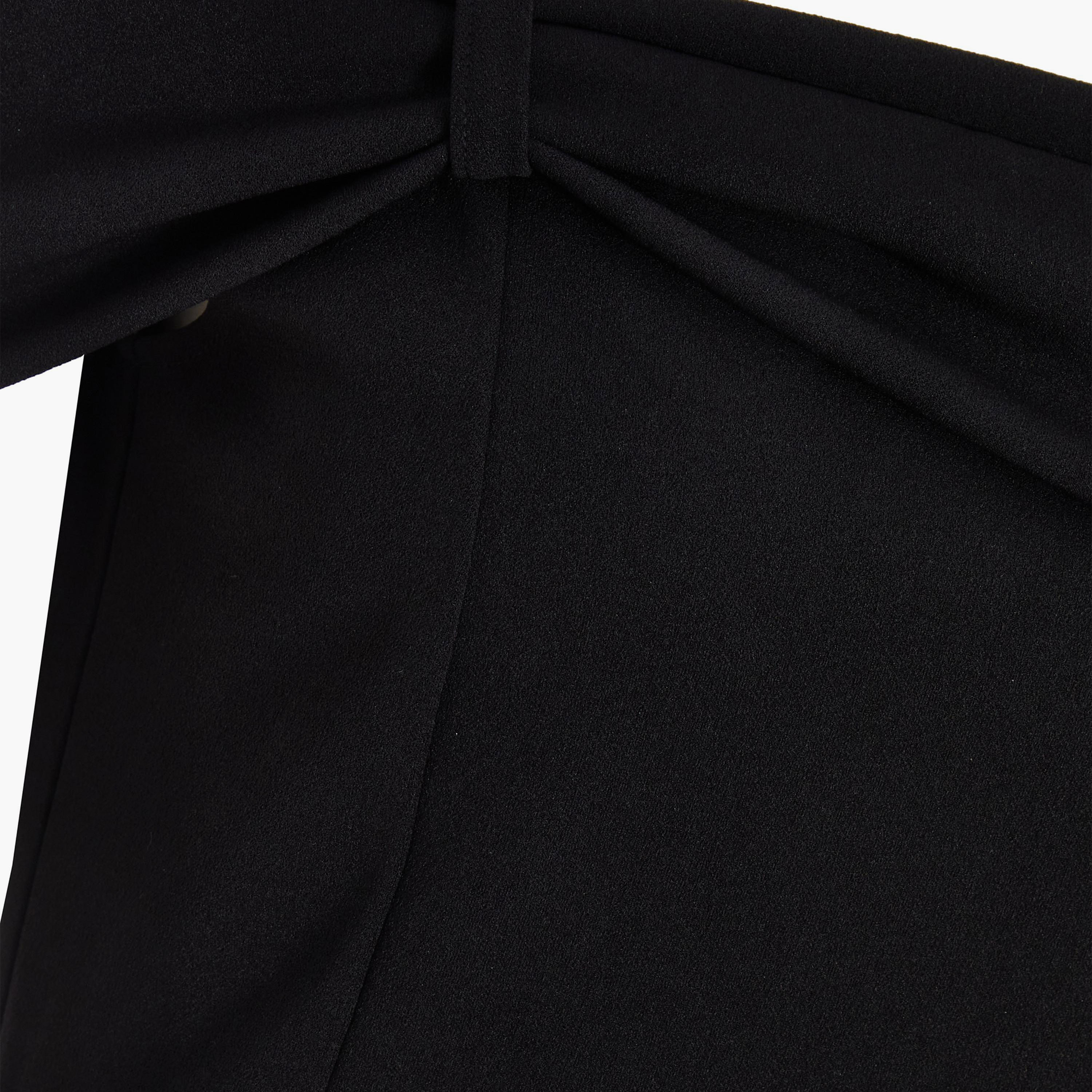 كويز-  فستان ماكسي سهرة أسود باردوت-women-clothing-dresses-image-4