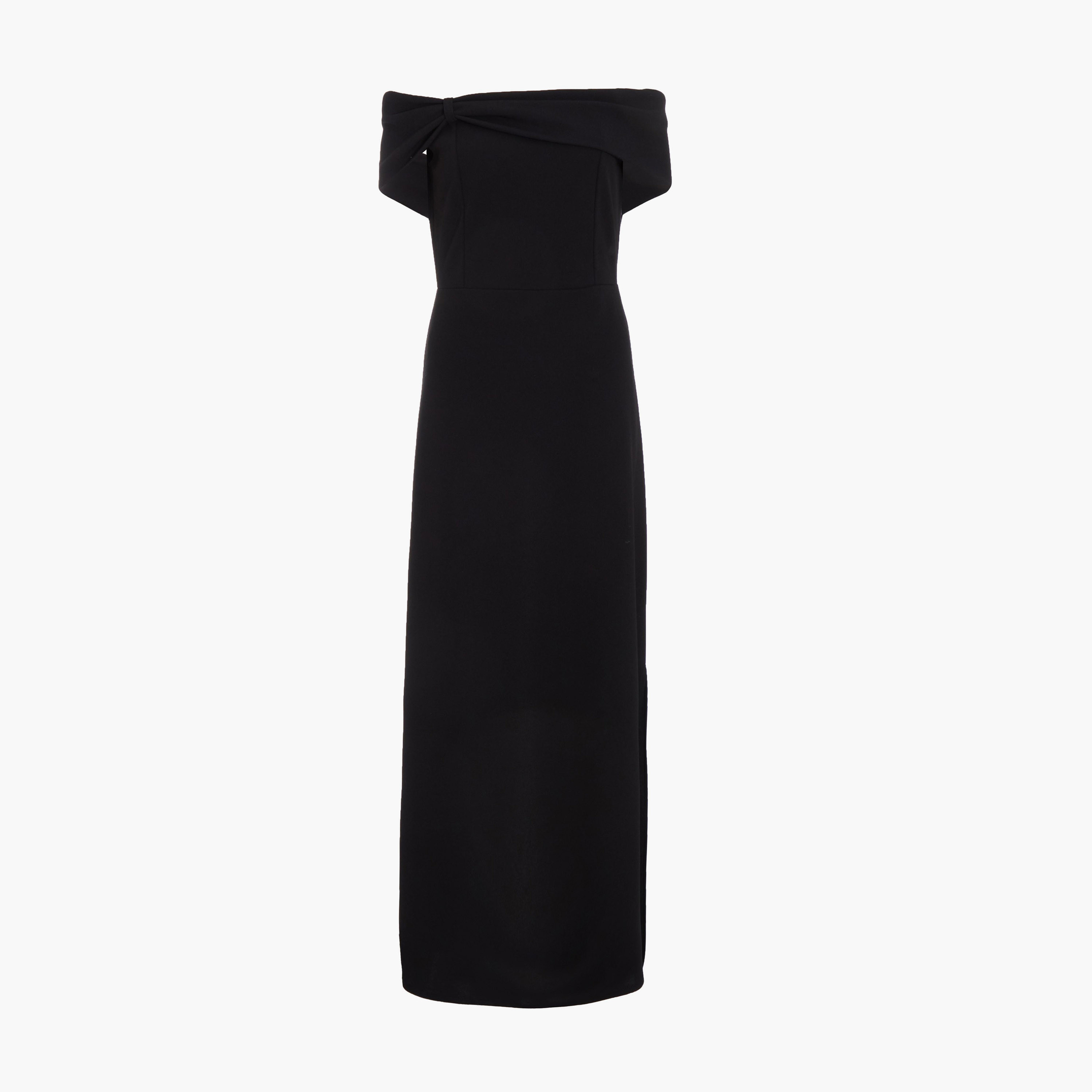 كويز-  فستان ماكسي سهرة أسود باردوت-women-clothing-dresses-image-5