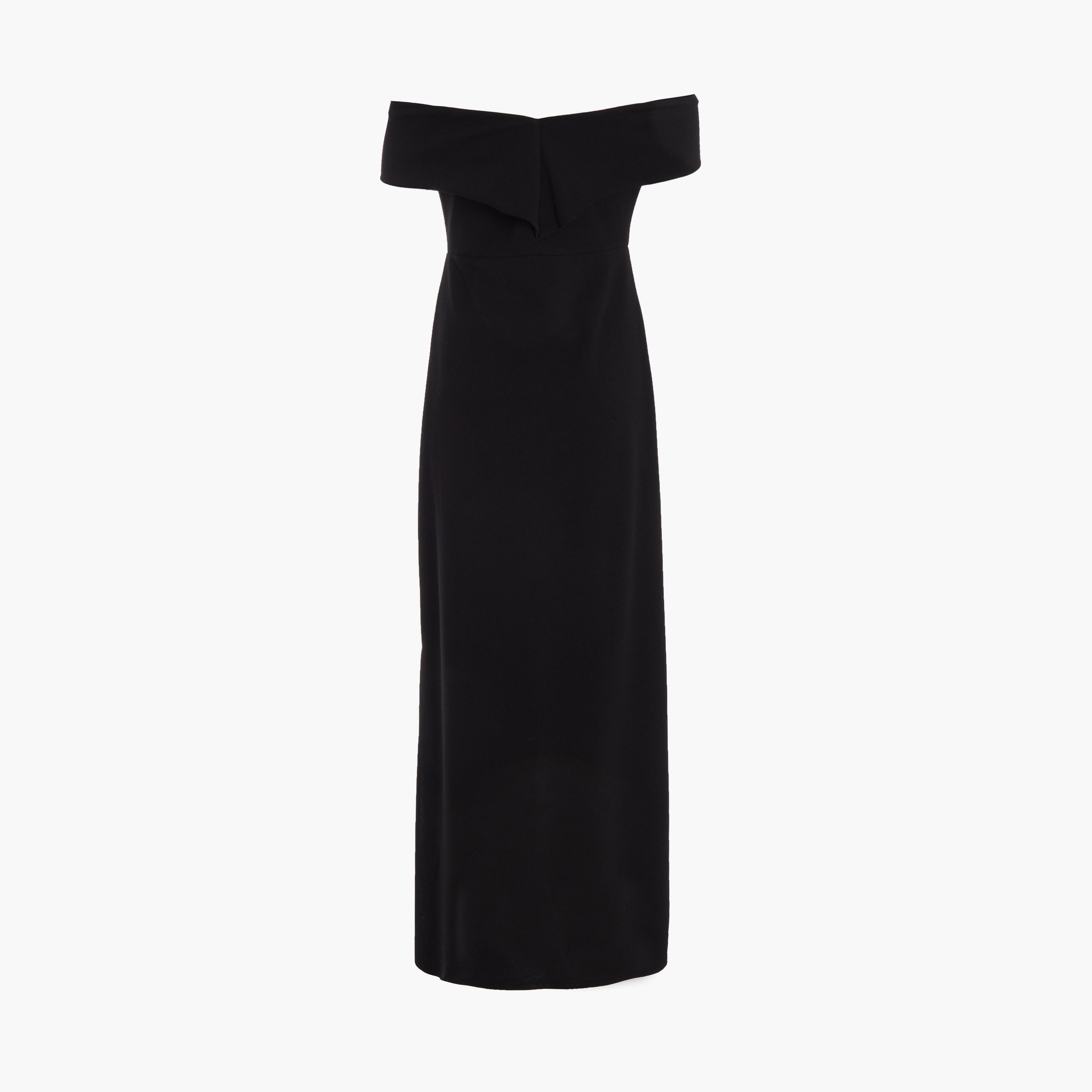 كويز-  فستان ماكسي سهرة أسود باردوت-women-clothing-dresses-image-6
