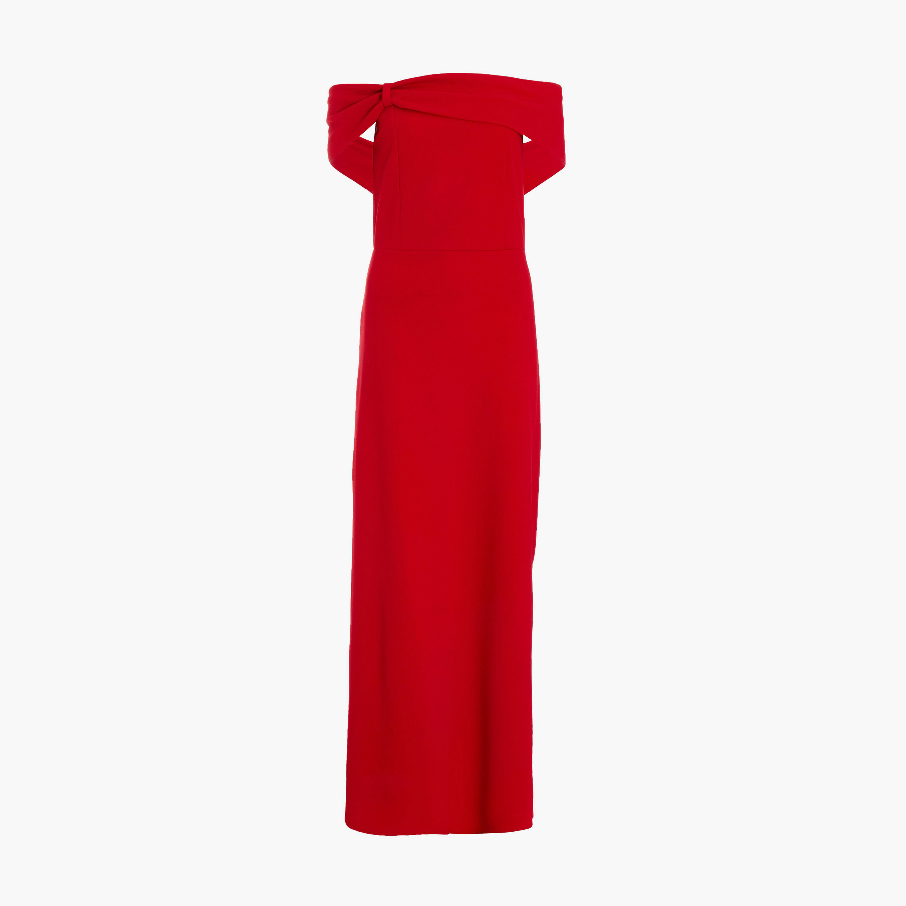 Quiz Red Bardot Evening Wear Maxi Dress-women-clothing-dresses-image-5