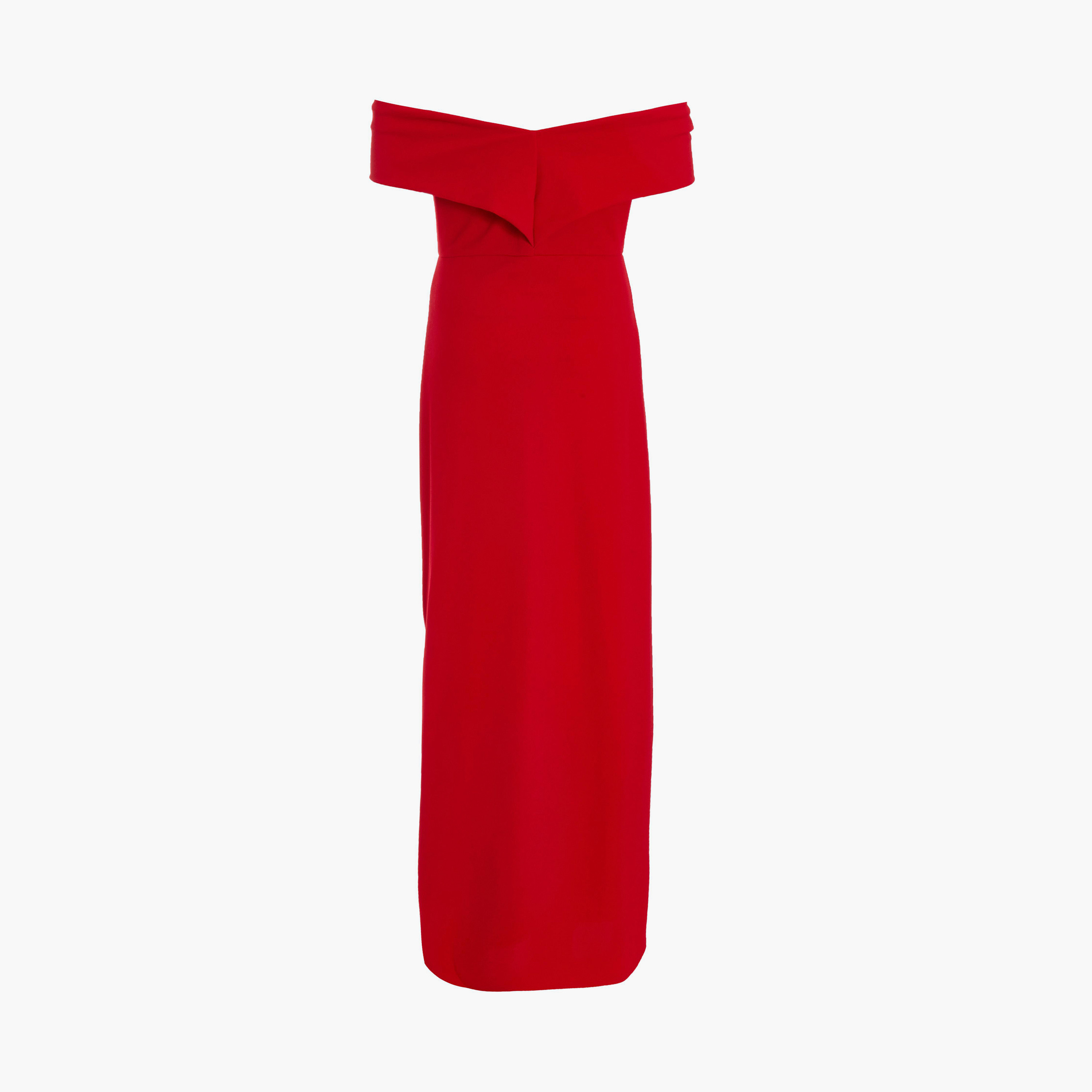 كويز-  فستان سهرة ماكسي أحمر باردو-women-clothing-dresses-image-6