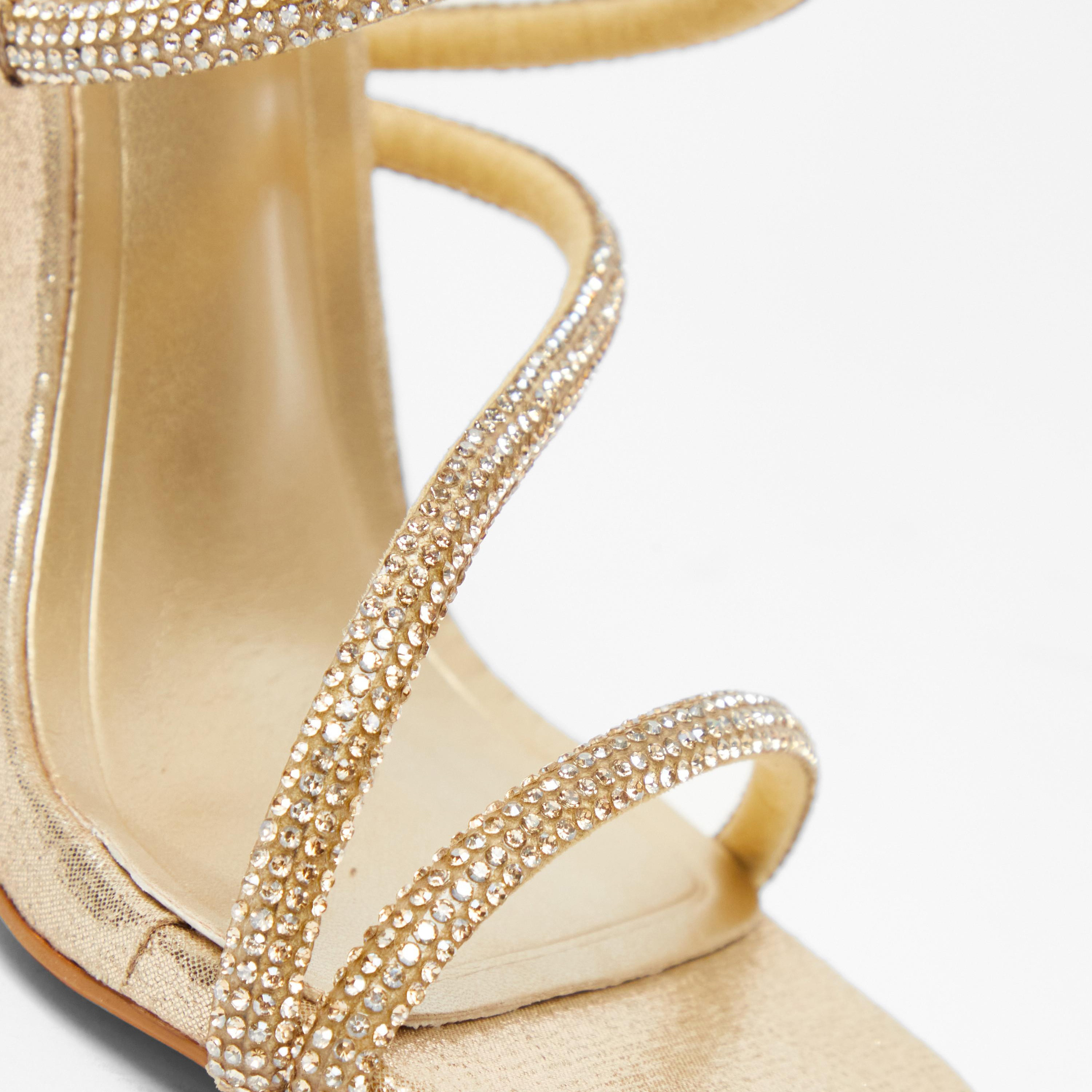 Quiz Women's Diamante Detail Ankle Cross Strap Buckle Block Heel Sandal | 200797650-women-shoes-heels-image-3