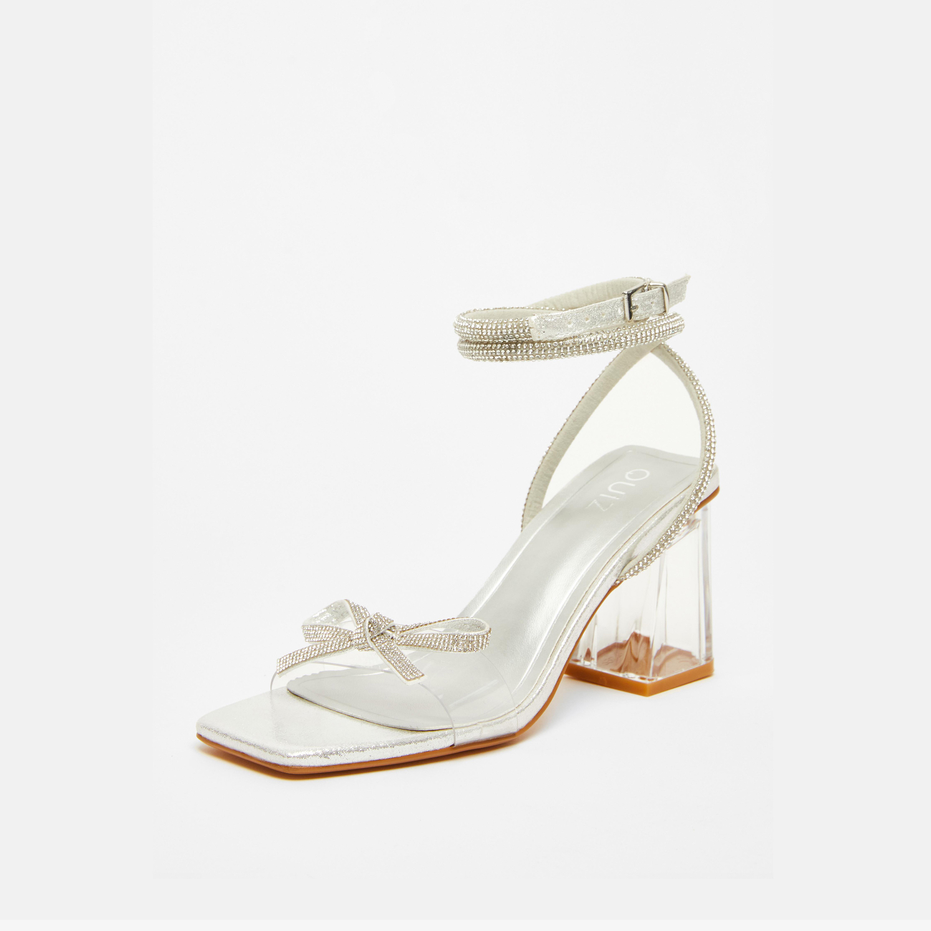 Quiz Women's Buckle Block Heel Strap Sandals | 200799625-women-shoes-heels-image-1