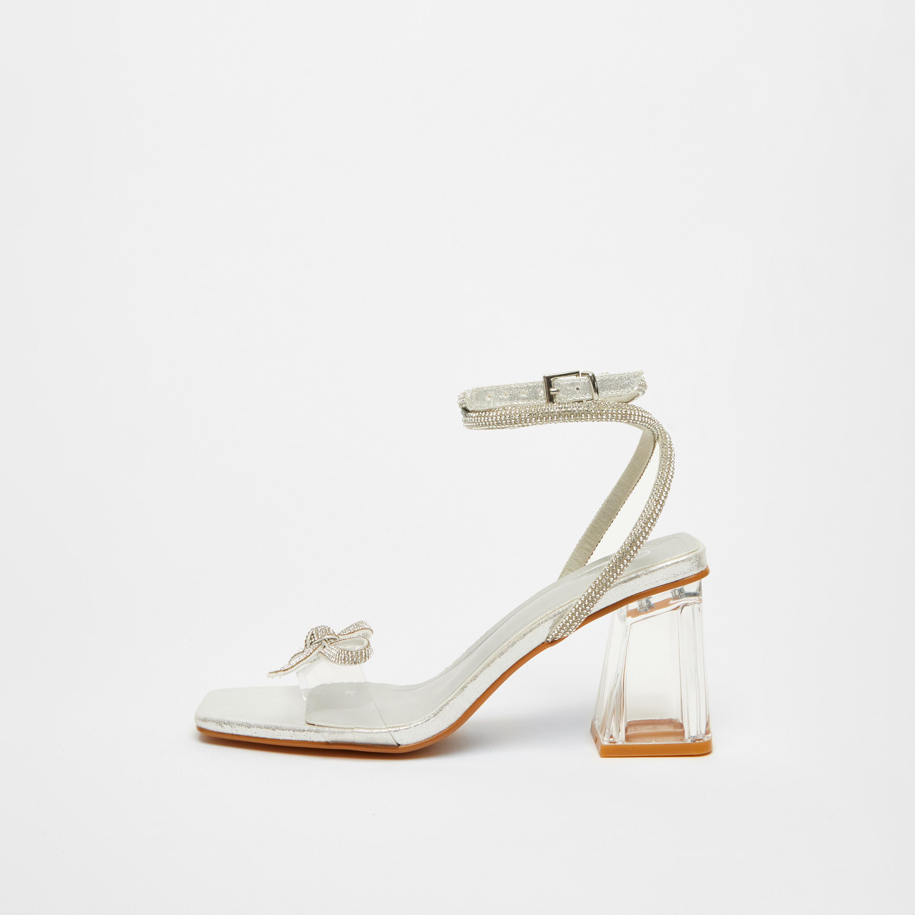 Quiz Women's Buckle Block Heel Strap Sandals | 200799625-women-shoes-heels-image-5