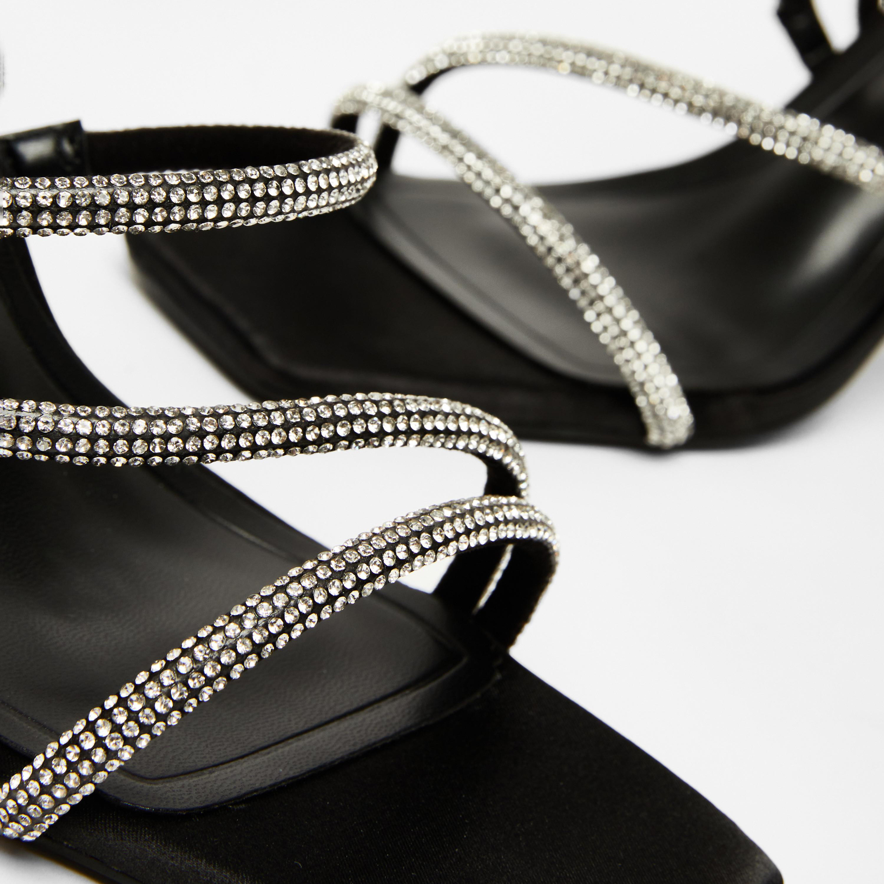 Quiz Women's Ankle Cross Strap Buckle Block Heel Sandals | 200800000-women-shoes-heels-image-3