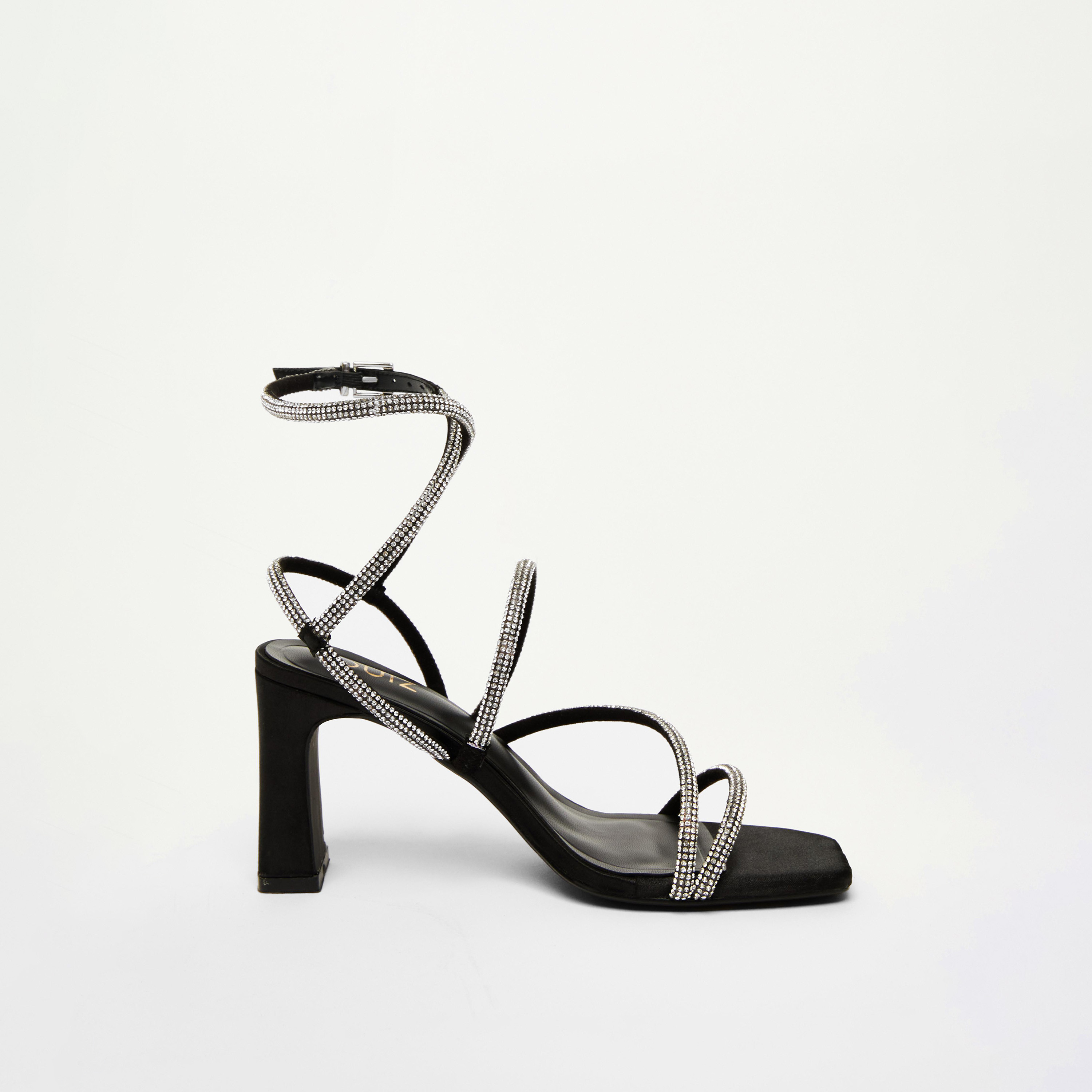 Quiz Women's Ankle Cross Strap Buckle Block Heel Sandals | 200800000-women-shoes-heels-image-4