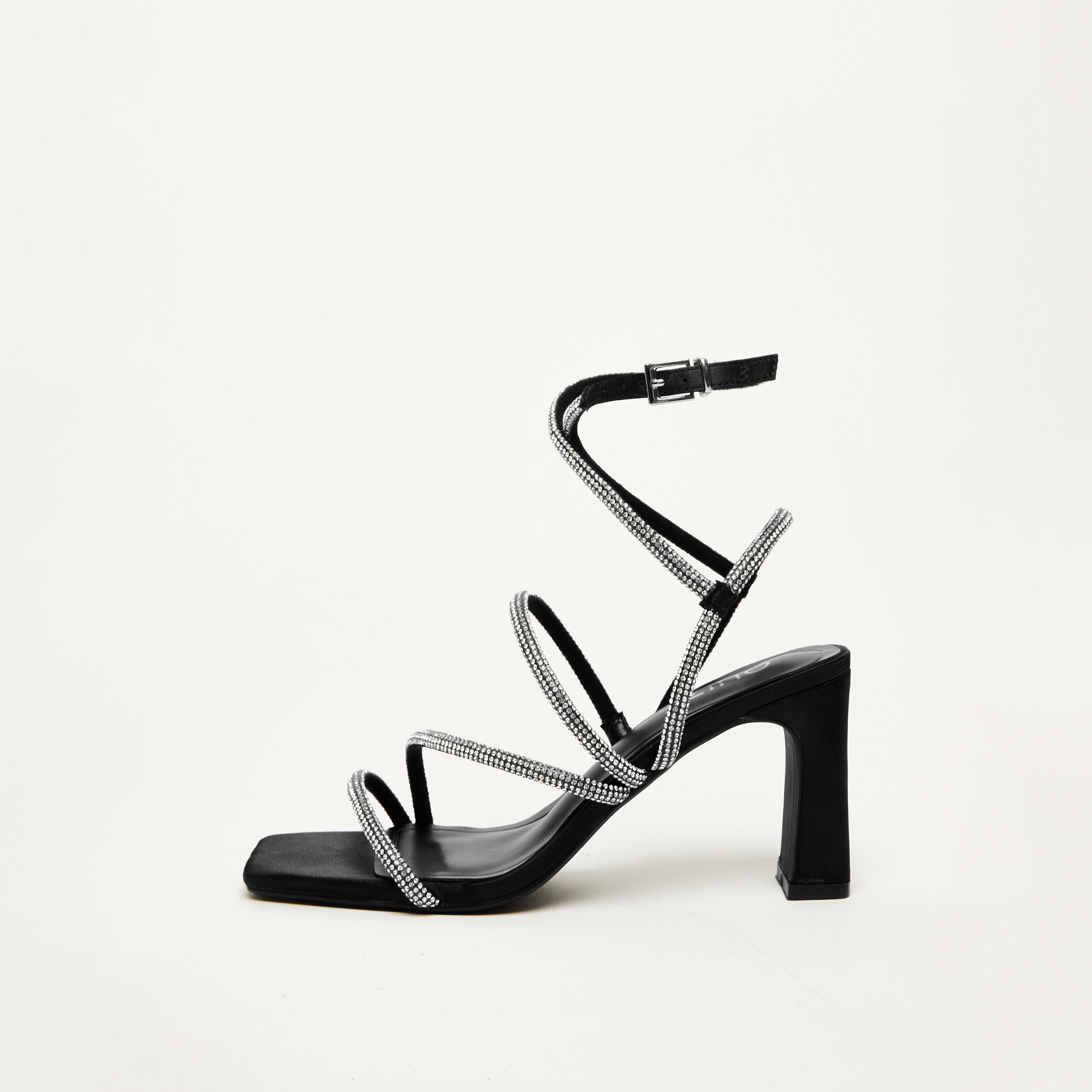 Quiz Women's Ankle Cross Strap Buckle Block Heel Sandals | 200800000-women-shoes-heels-image-5