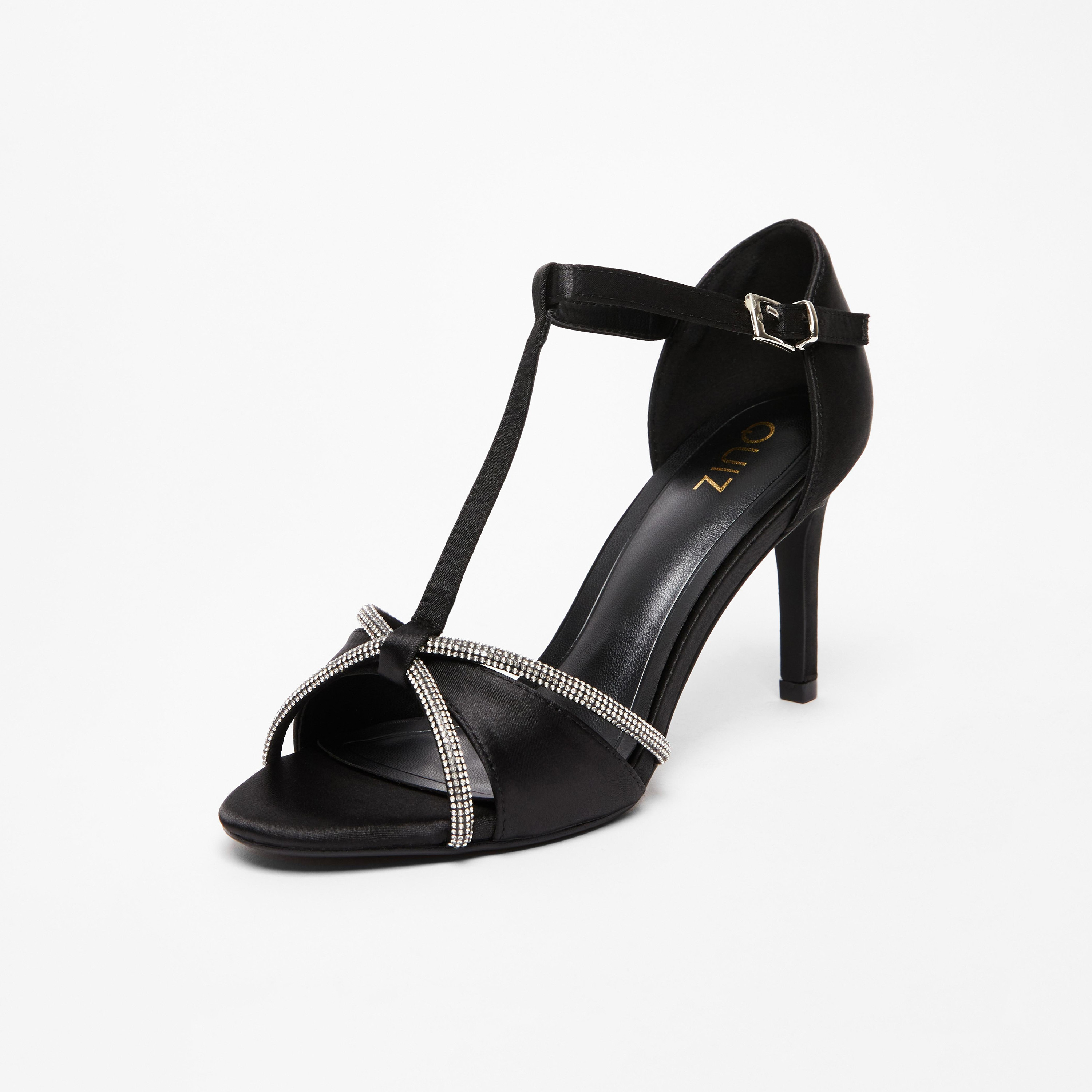 Quiz Women's Ankle Strap Buckle Stiletto Heels Sandal | 200801000-women-shoes-heels-image-1