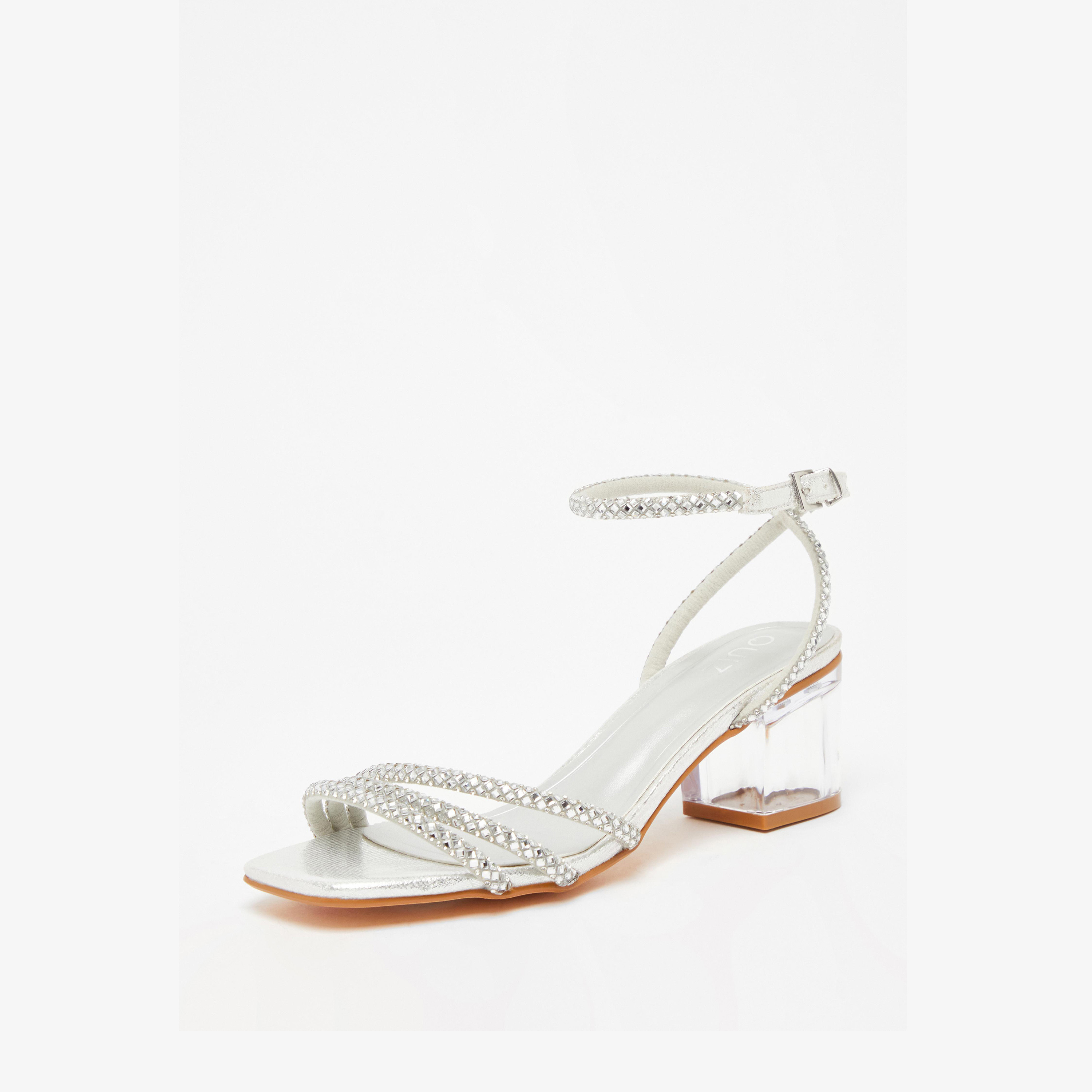 كويز- صندل نسائي حزام بإبزيم | 200805625-women-shoes-heels-image-1
