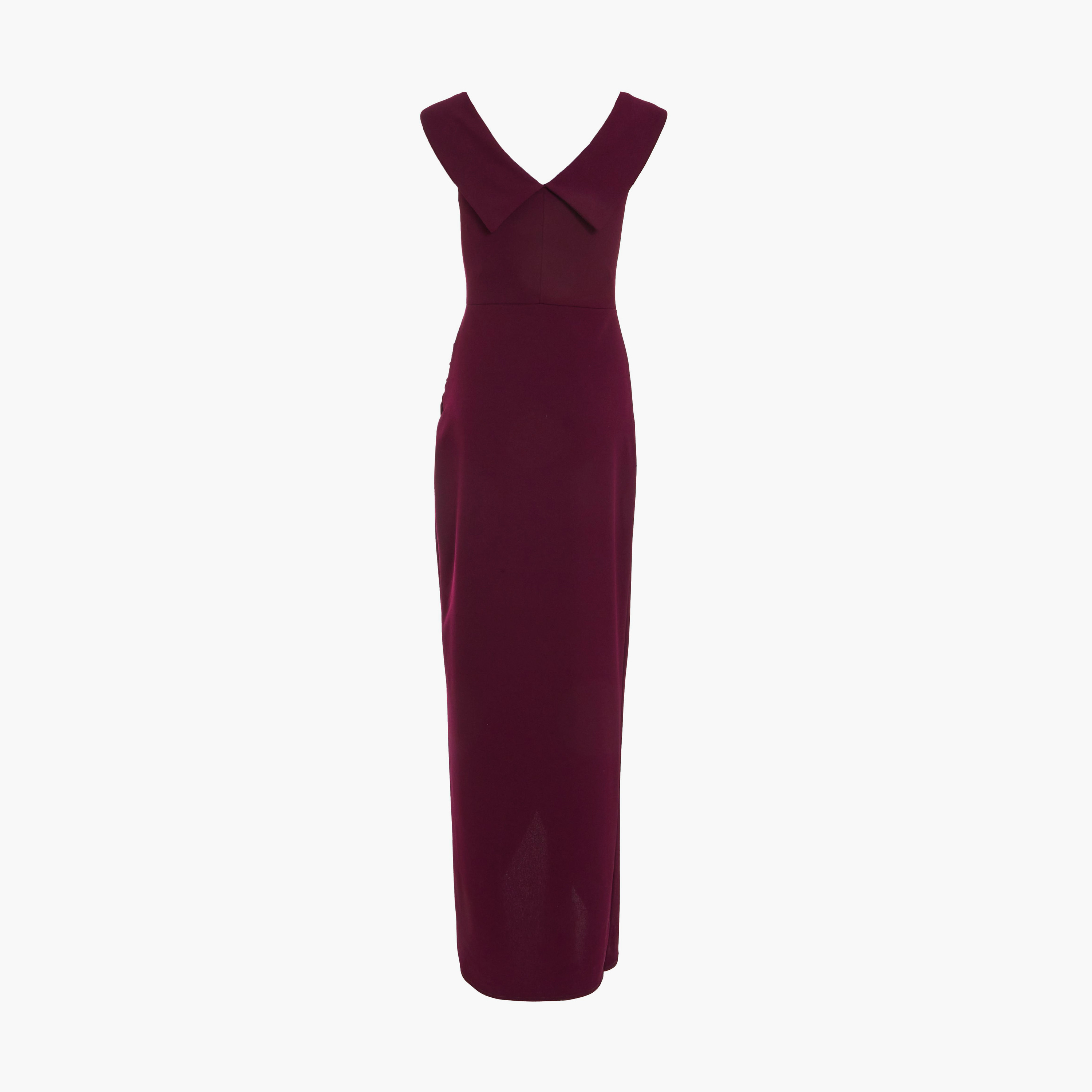 كويز- فستان سهرة ماكسي بقصّة باردو من قماش الكريب باللون الأرجواني-women-clothing-dresses-image-6