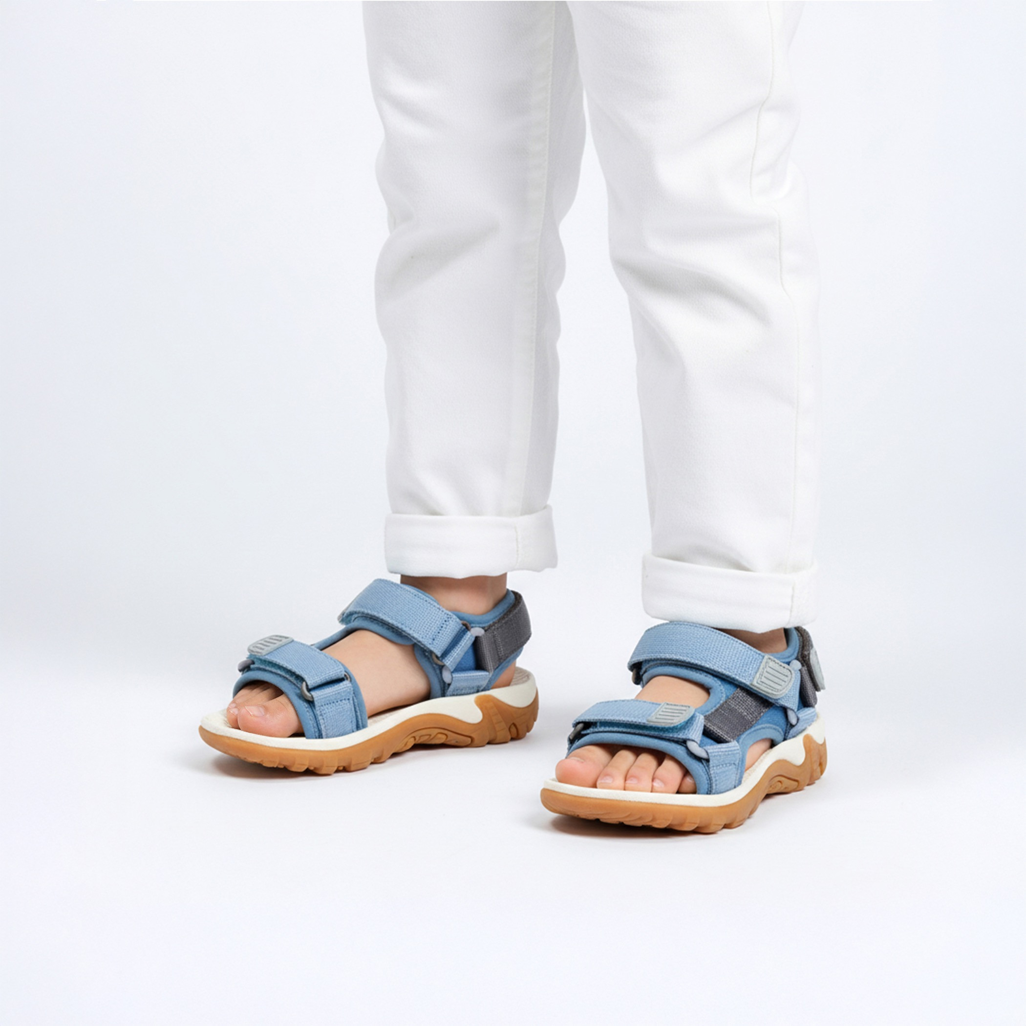 Juniors Boys Hook & Loop Floaters-boys-shoes-sandals-image-2