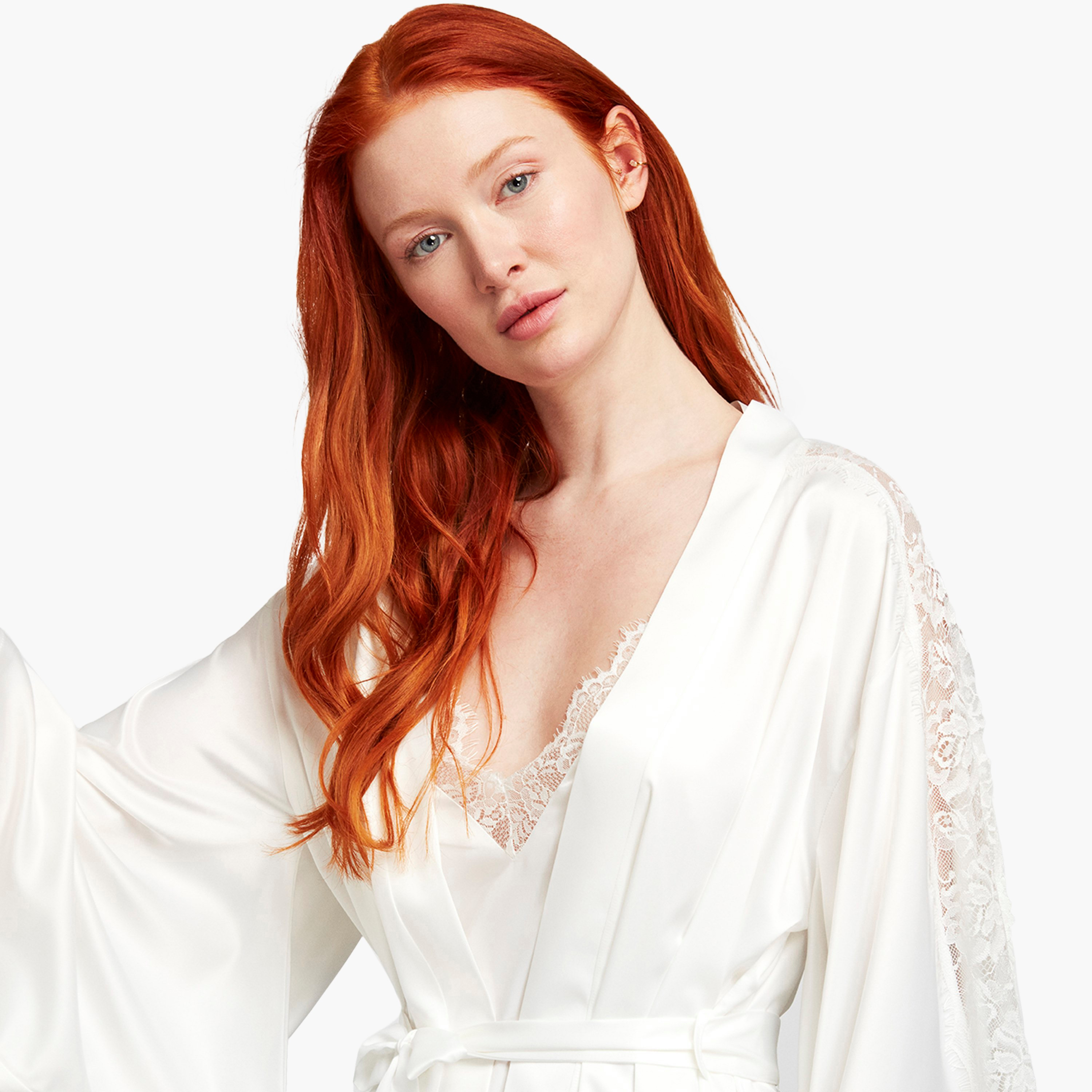 Penye Mood Robe Set with Lace Detail Shoulder Strap Robe and Women's Chemise-women-clothing-nightwear-pyjamas-longsets-image-2