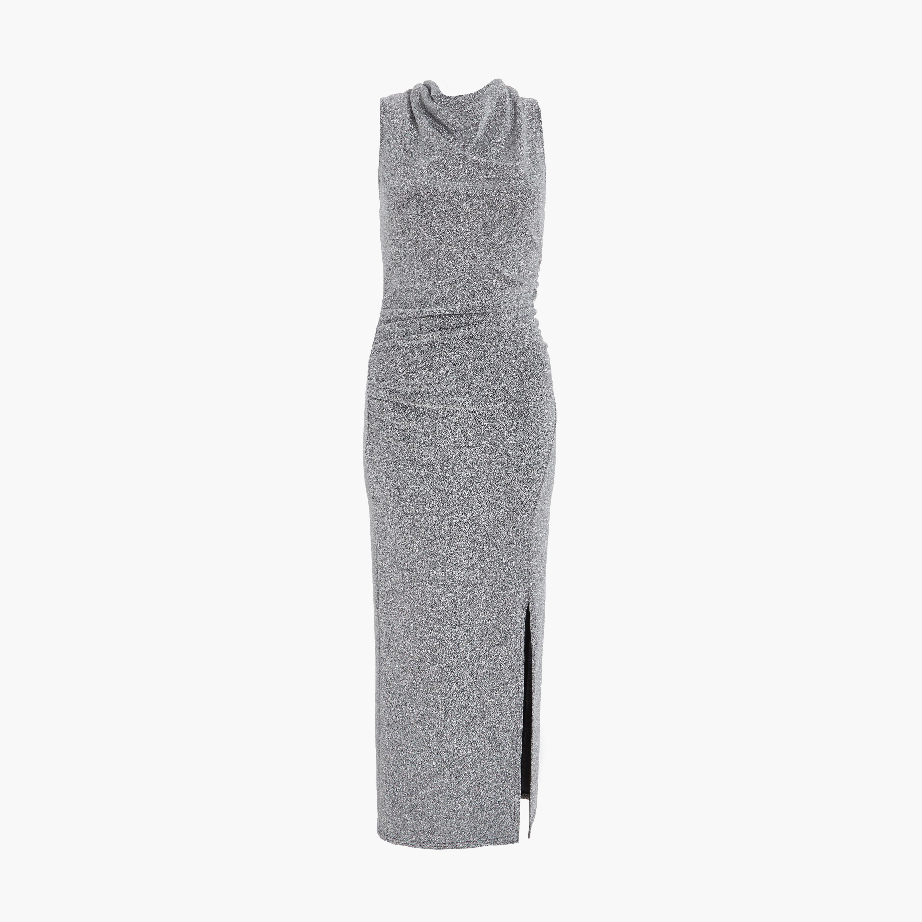كويز-  فستان سهرة فضي بقصّة باردو مع قصّة غير متماثلة وبقصّة غير متماثلة-women-clothing-dresses-image-5