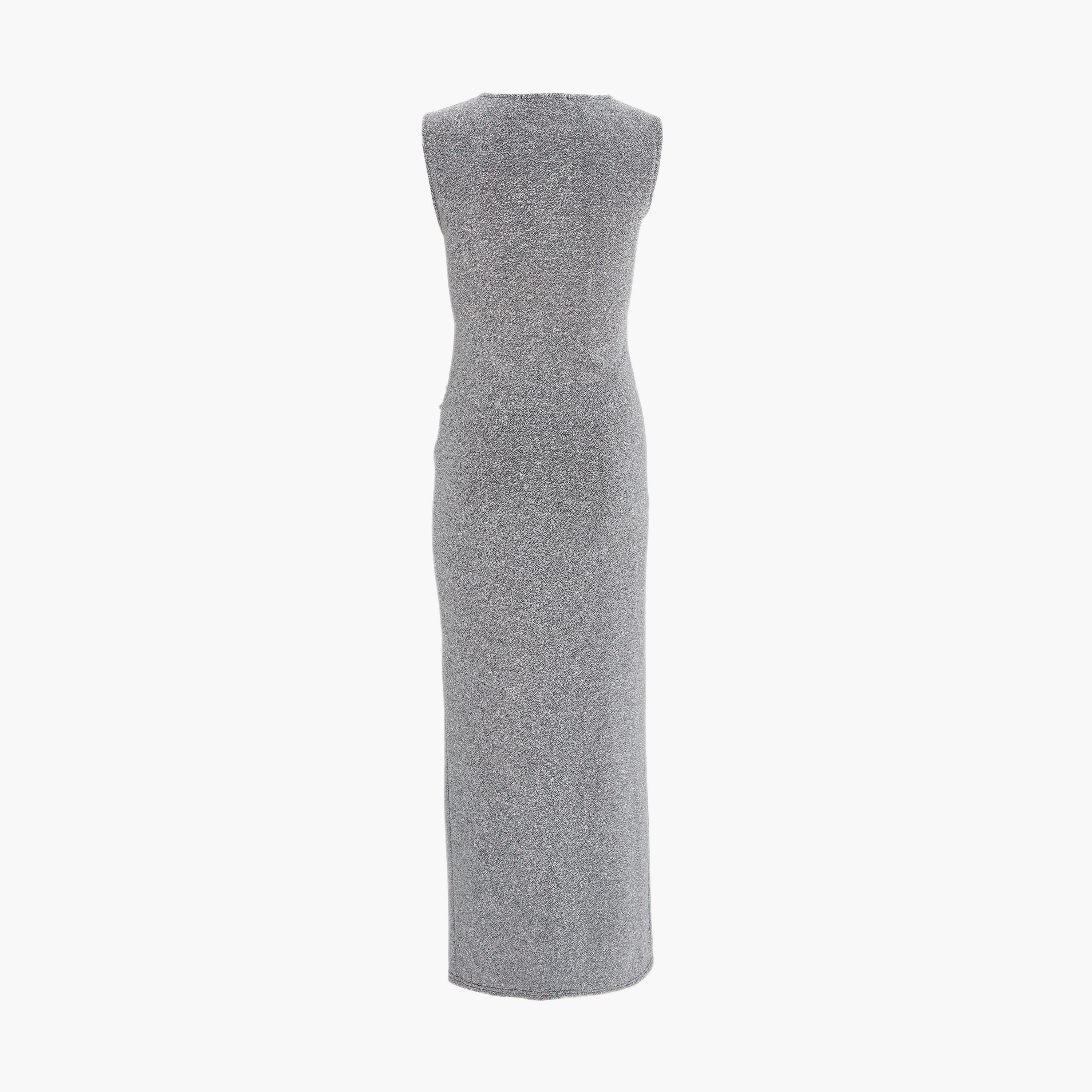 كويز-  فستان سهرة فضي بقصّة باردو مع قصّة غير متماثلة وبقصّة غير متماثلة-women-clothing-dresses-image-6