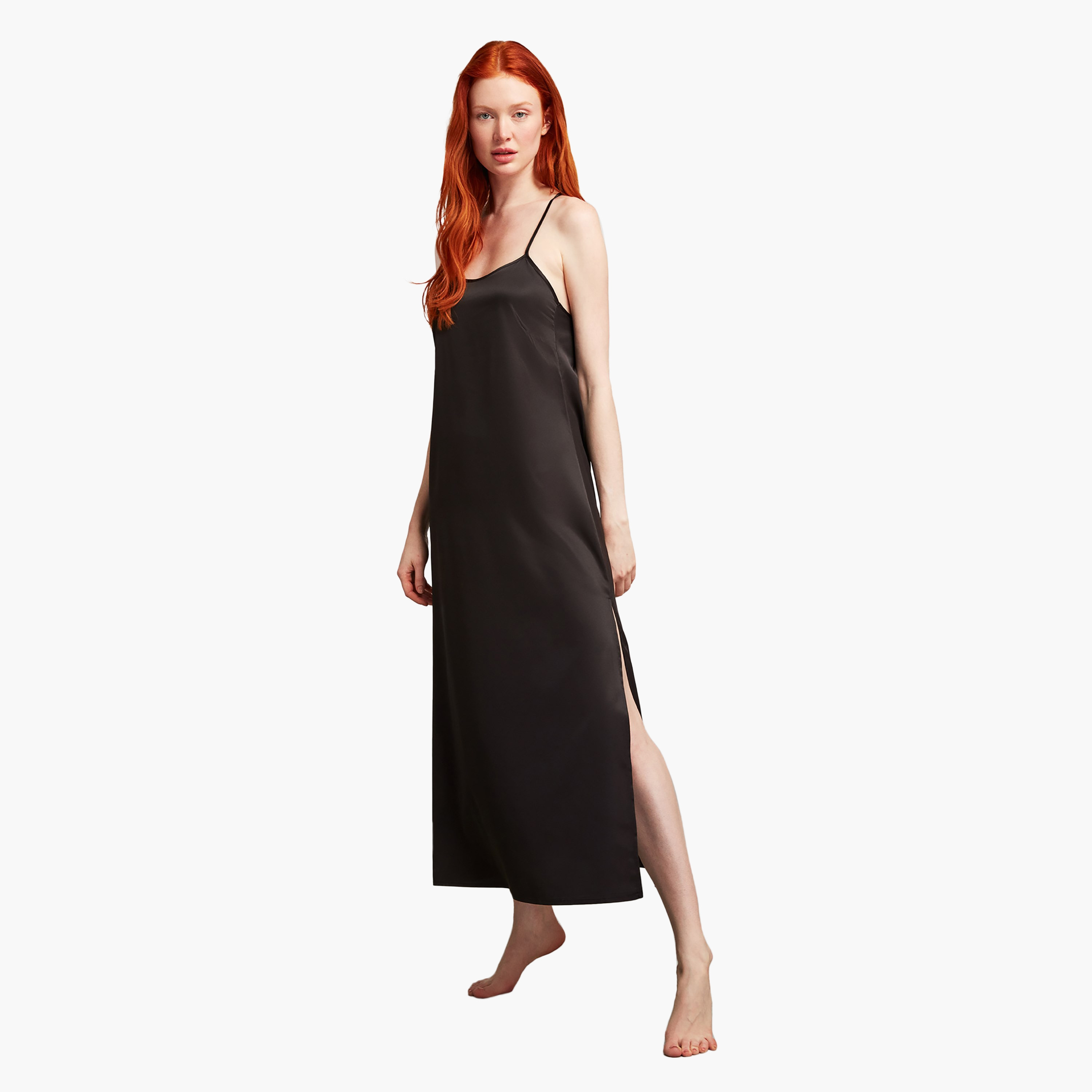 طقم رداء مع رداء بحزام كتف سادة وقميص نسائي من بيني موود-women-clothing-nightwear-pyjamas-longsets-image-6