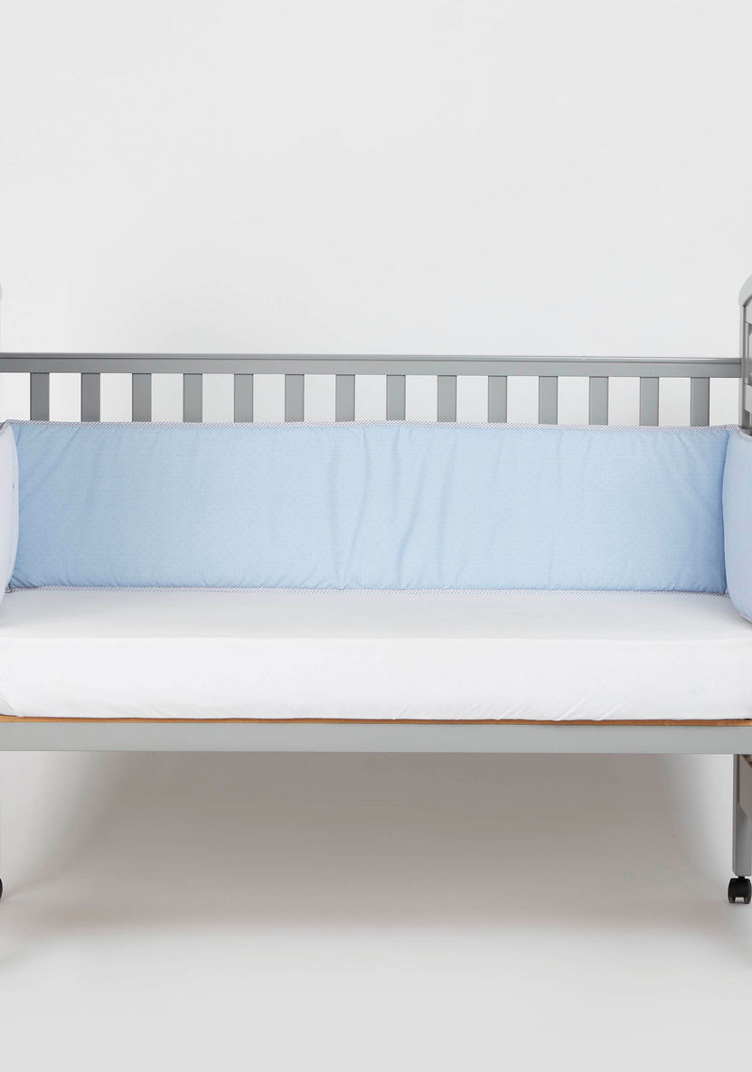 Cambrass Solid 2-Piece Cot Bumper Set-Baby Bedding-image-0
