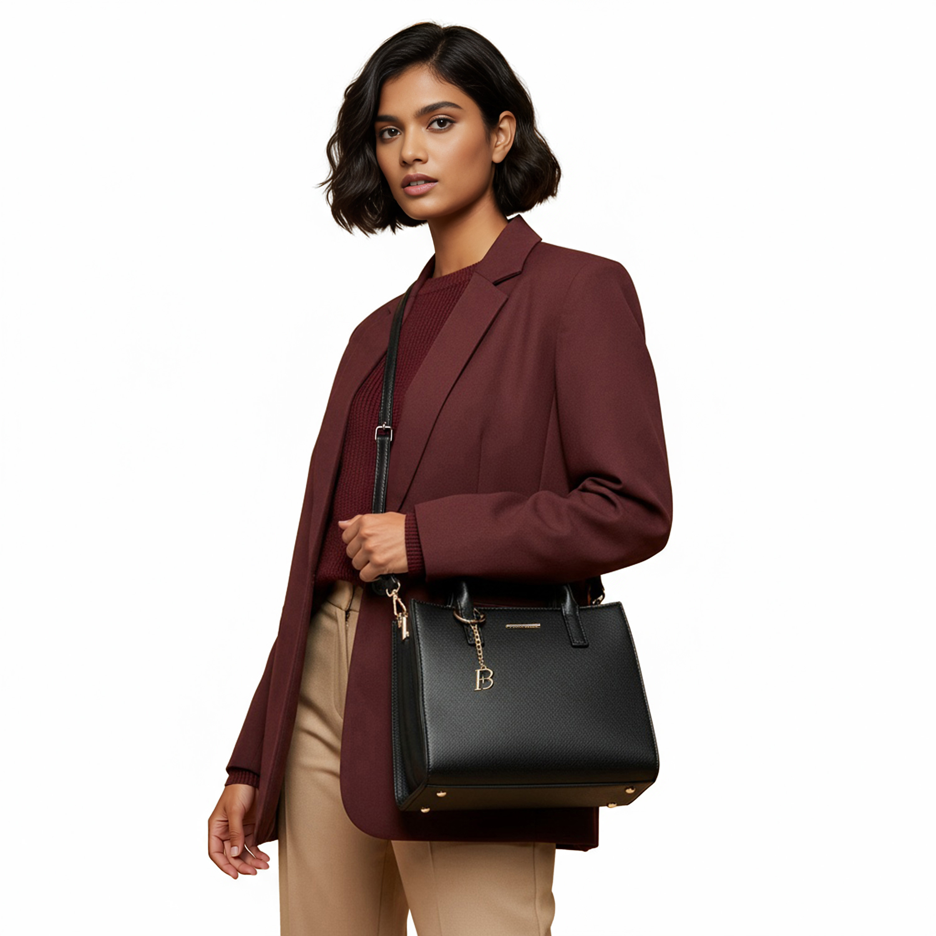 Flora Bella Solid Tote Bag with Double Handle-women-bagsandwallets-handbags-image-2