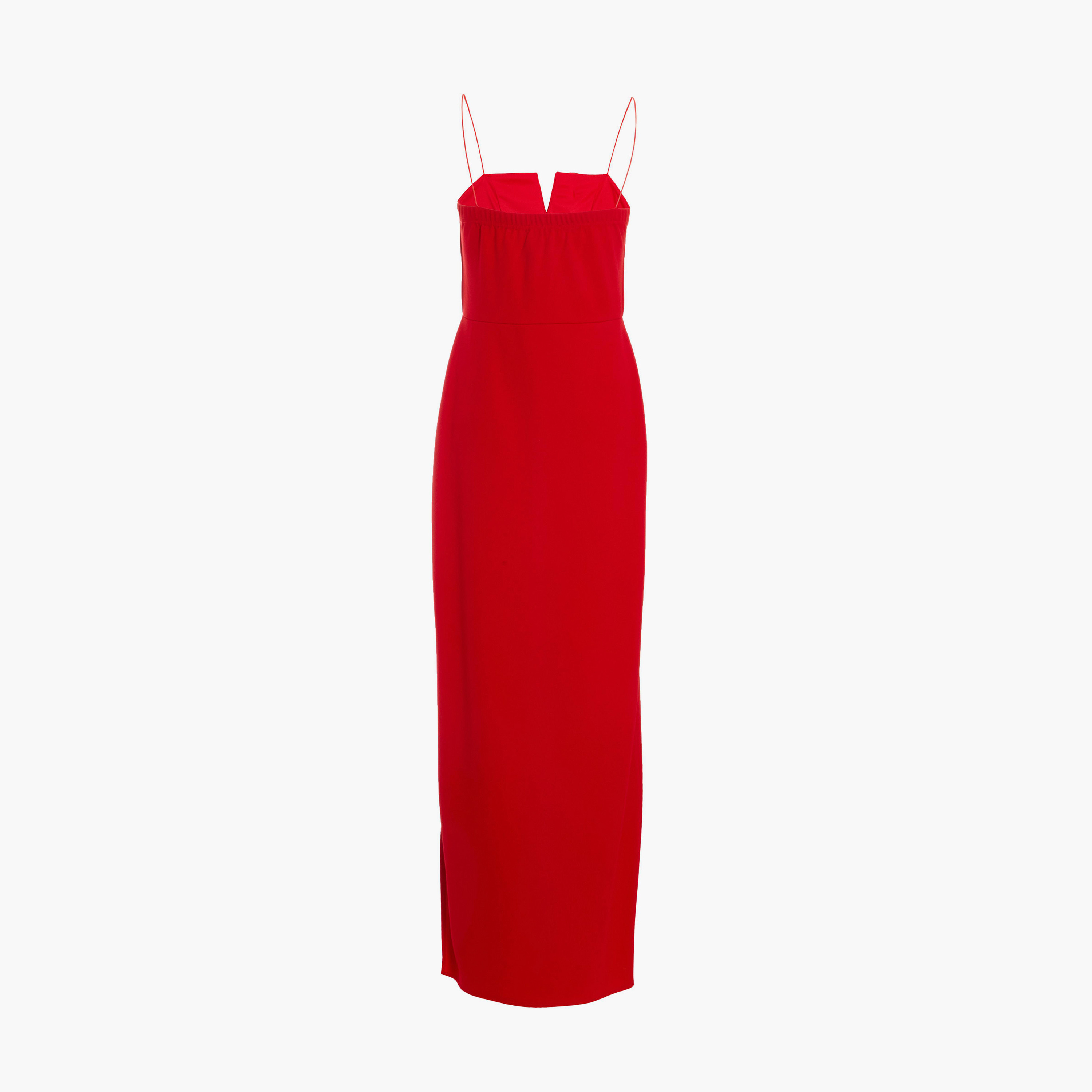 كويز-  فستان سهرة ماكسي أحمر بحزام بحواف من قماش الكريب الأحمر بنقشة الأزهار-women-clothing-dresses-image-6