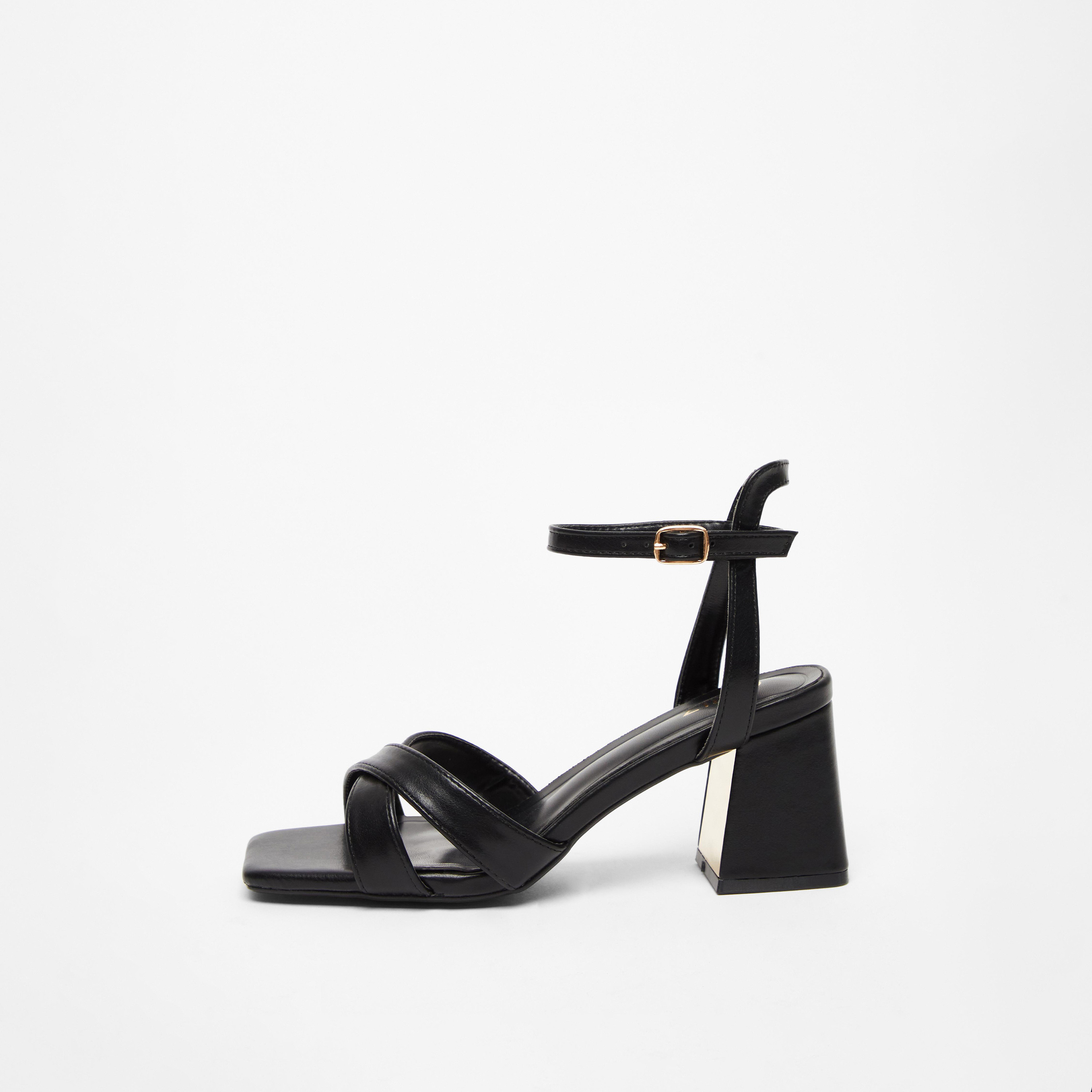 كويز- صندل نسائي حزام بإبزيم | 201044000-women-shoes-heels-image-5