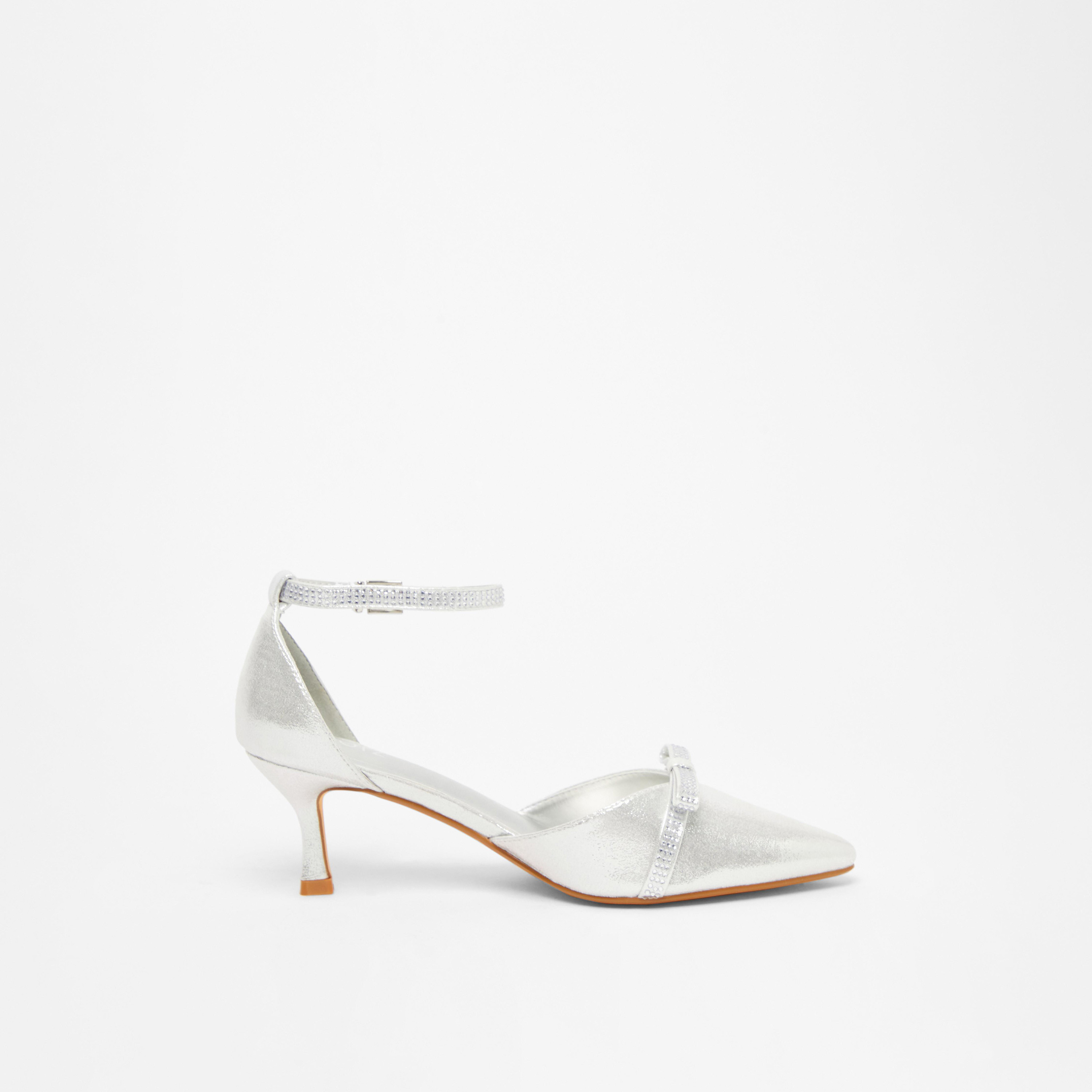 كويز- صندل نسائي بكعب صغير وحزام بإبزيم | 201052625-women-shoes-heels-image-4