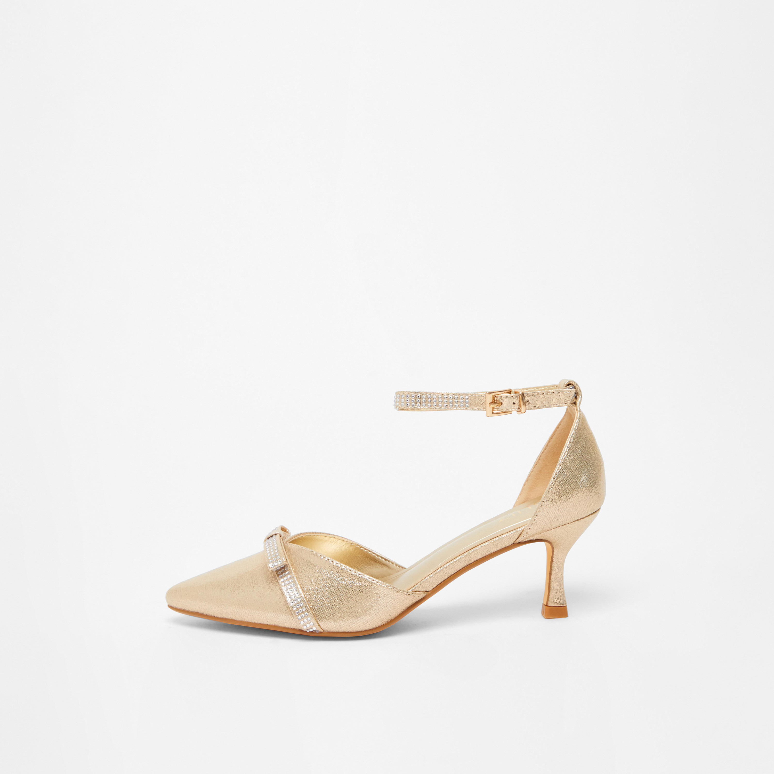 كويز- صندل نسائي بكعب صغير وحزام بإبزيم | 201052650-women-shoes-heels-image-5