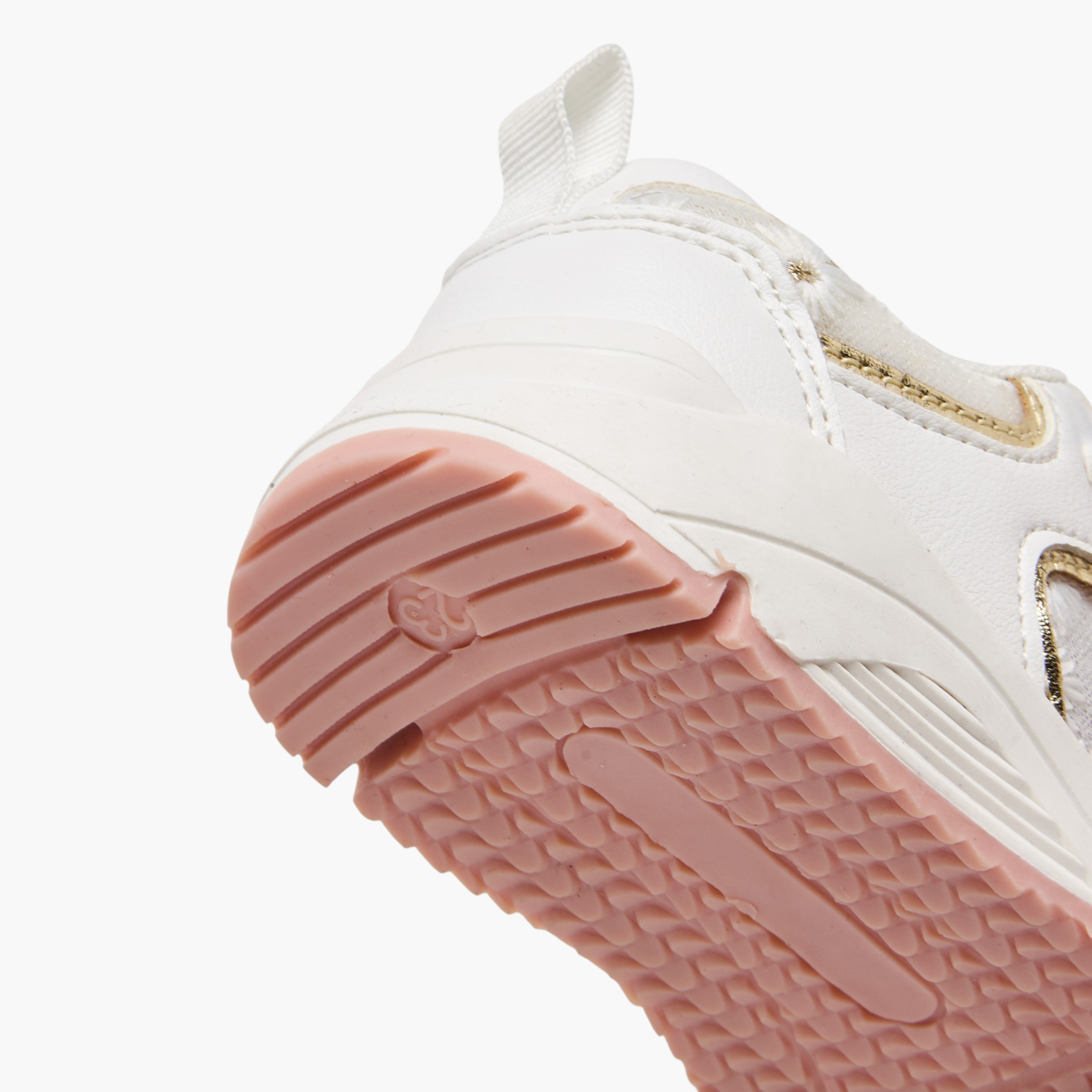 Barefeet Girls Daisy Embroidered Hook & Loop Sneakers-girls-shoes-sneakers-image-5