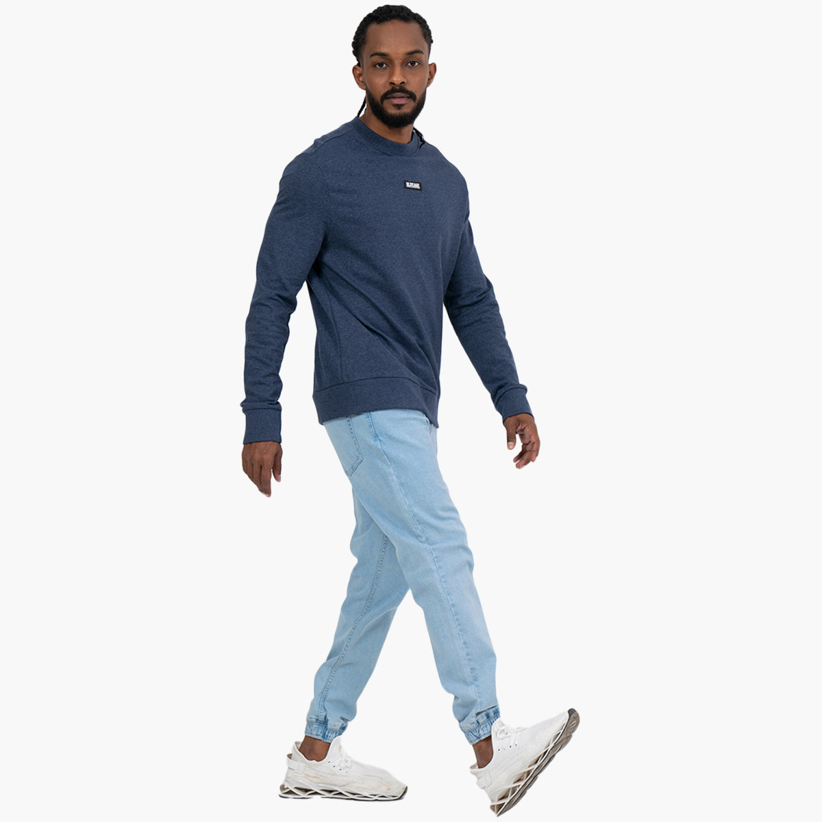 BlueAge Men Solid Crew Neck Sweatshirt-men-winterwear-hoodiesandsweatshirts-image-4