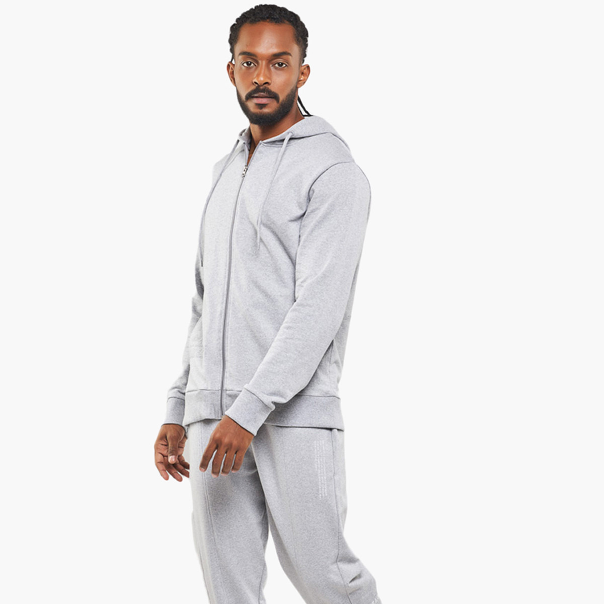 BlueAge Men Solid Front Zipper Hooded Sweatshirt-men-winterwear-hoodiesandsweatshirts-image-1