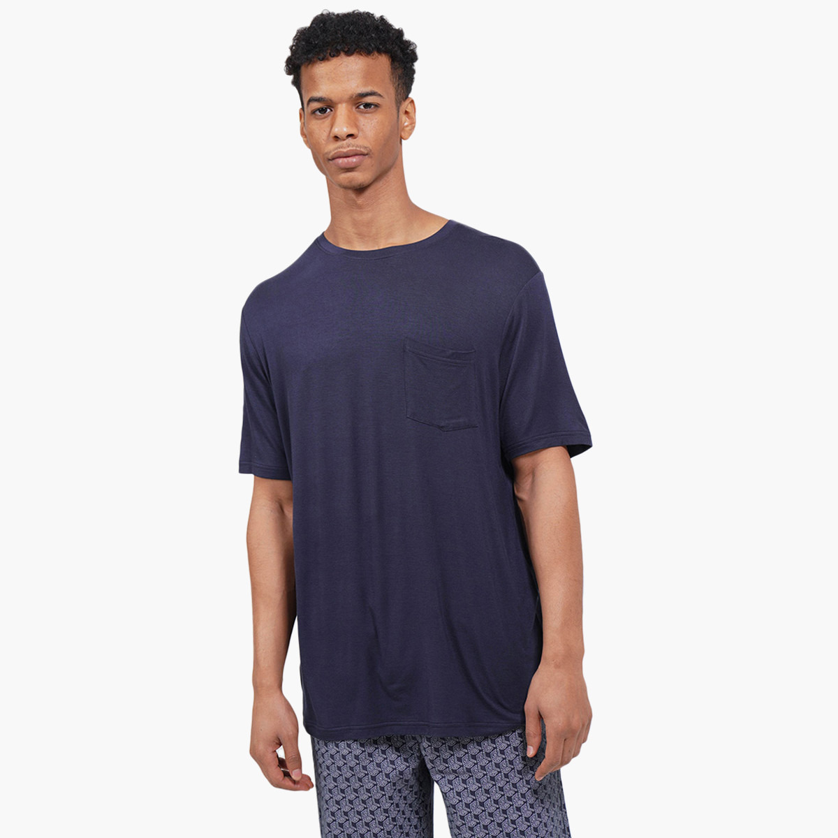 BlueAge Men Solid Round Neck Loungewear Set-men-clothing-nightwear-sets-image-7