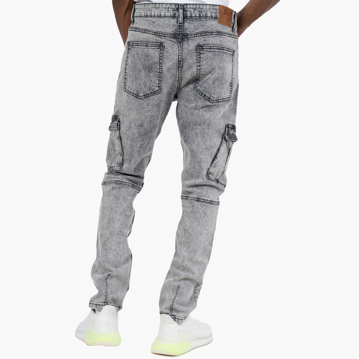 BlueAge Men Solid Cargo Pocket Jeans-men-clothing-bottoms-jeans-image-2