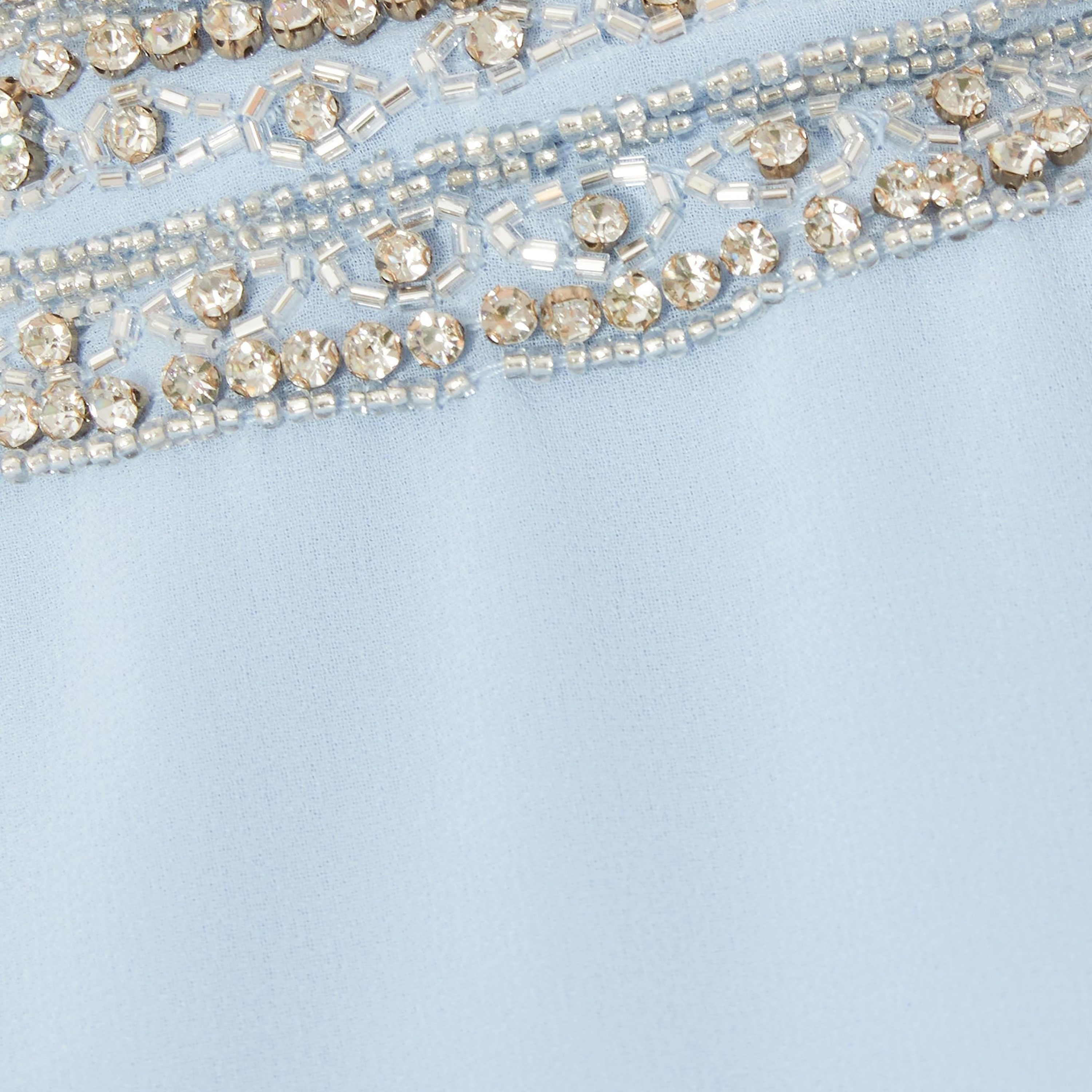 Quiz Embellished Chiffon Halter Neck Slit Light Blue Women Maxi Dress-women-clothing-dresses-image-4