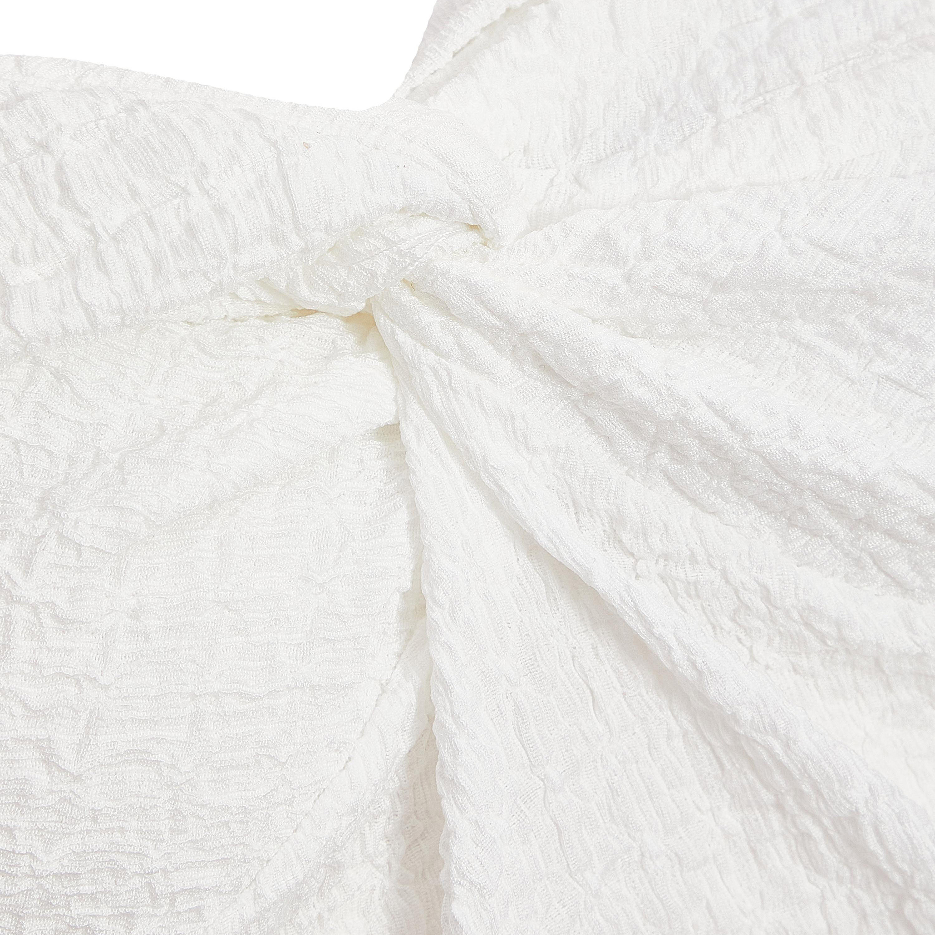 Quiz Cream Textured Twist Detail Bardot Top-women-clothing-shirtsandblouses-blouses-image-3