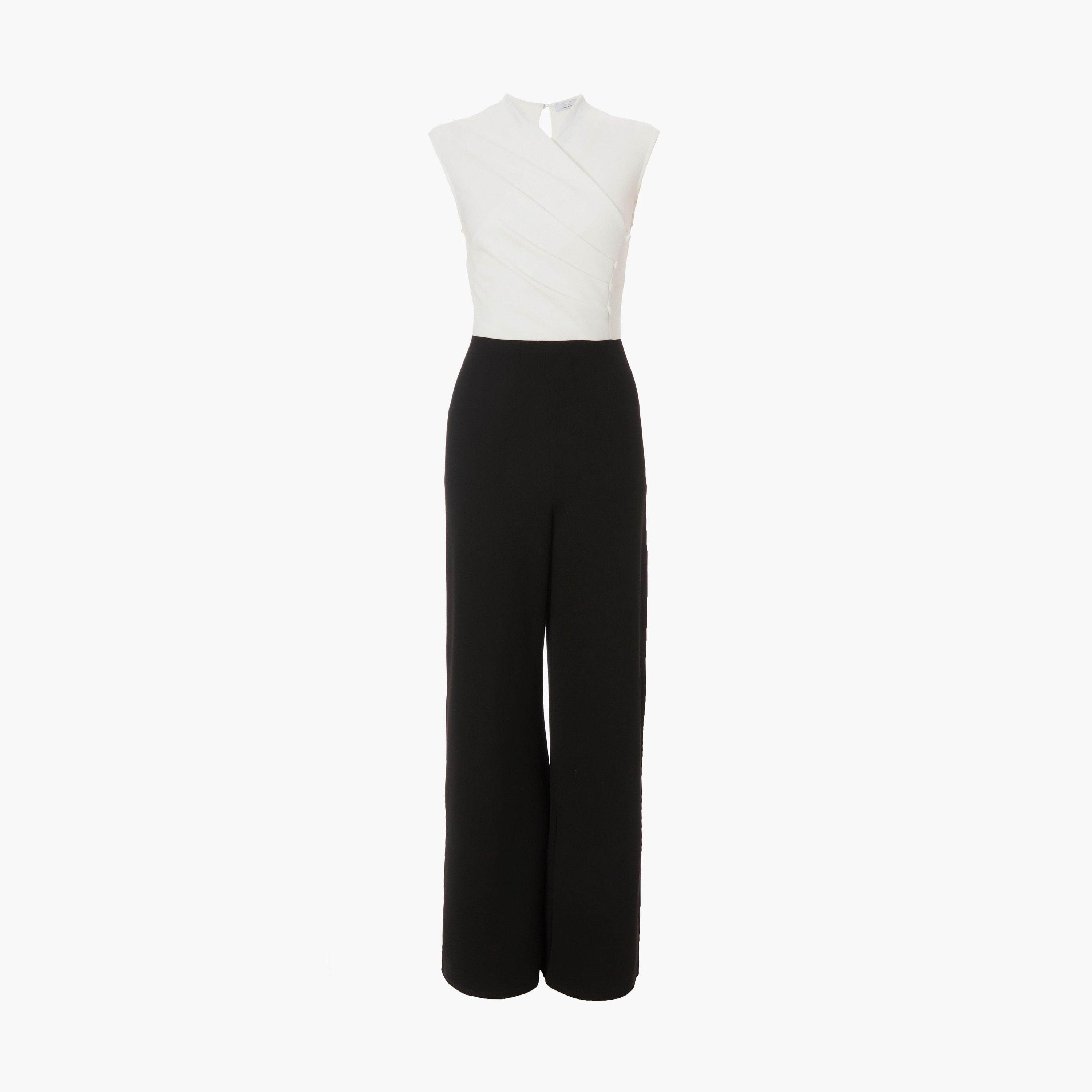 كويز-  جمبسوت أسود من قماش الكريب سكوبا مع أزرار-women-clothing-jumpsuits-image-5