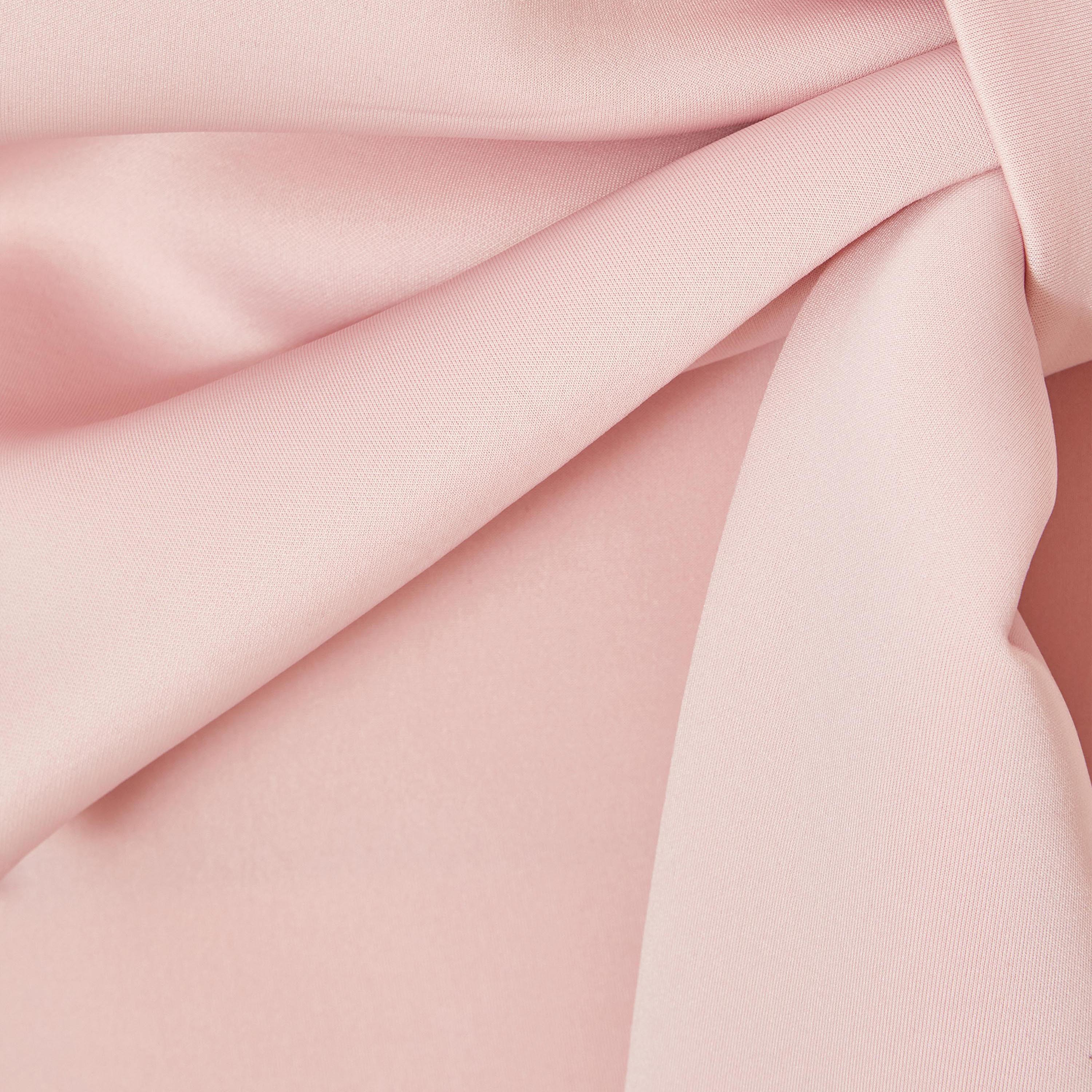 Quiz Pale Pink Strapless Bow-Detail Women's Evening Wear Midaxi Dress-women-clothing-dresses-image-5