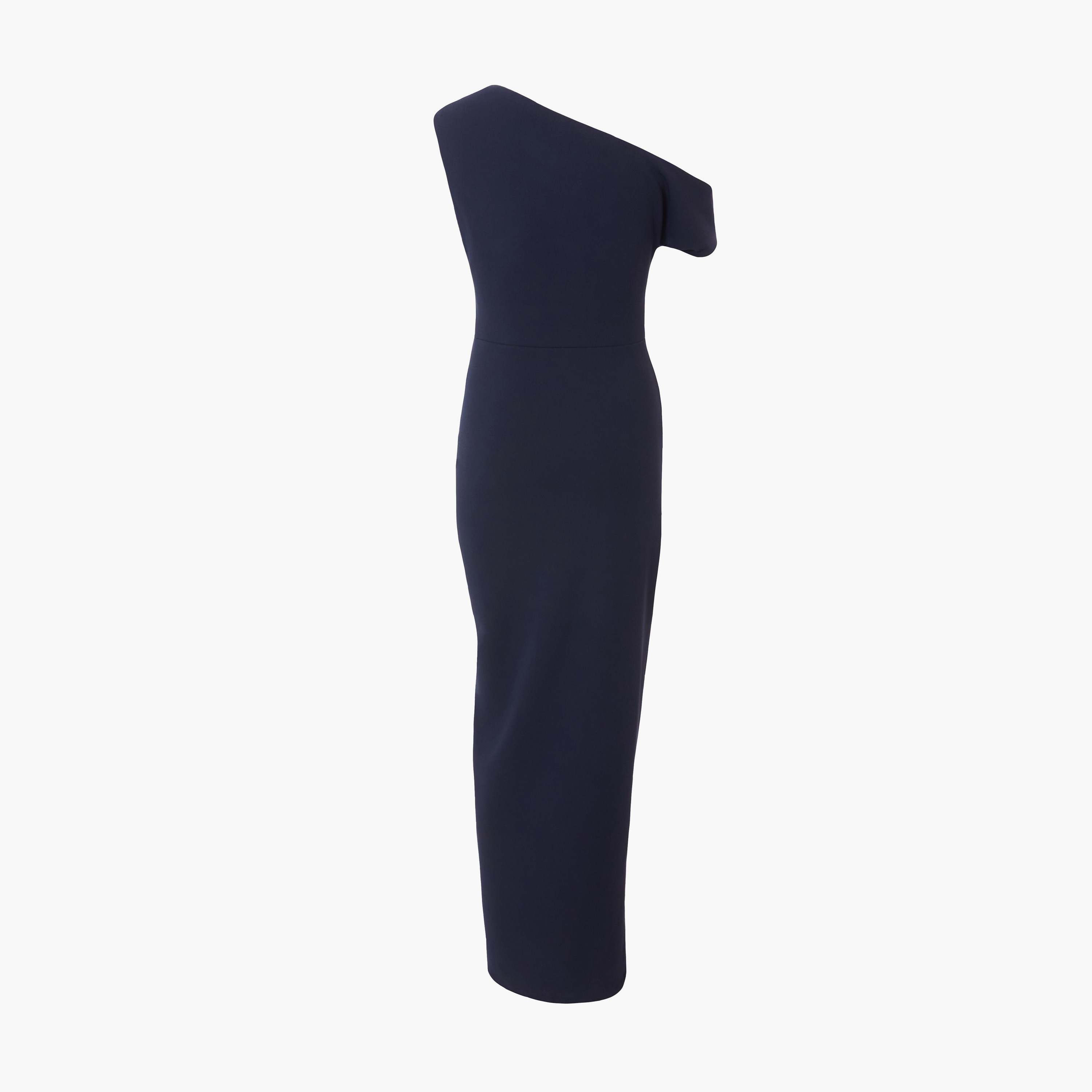 كويز-  فستان ماكسي غير متماثل بكتف واحد من قماش سكوبا من الكريب-women-clothing-dresses-image-6